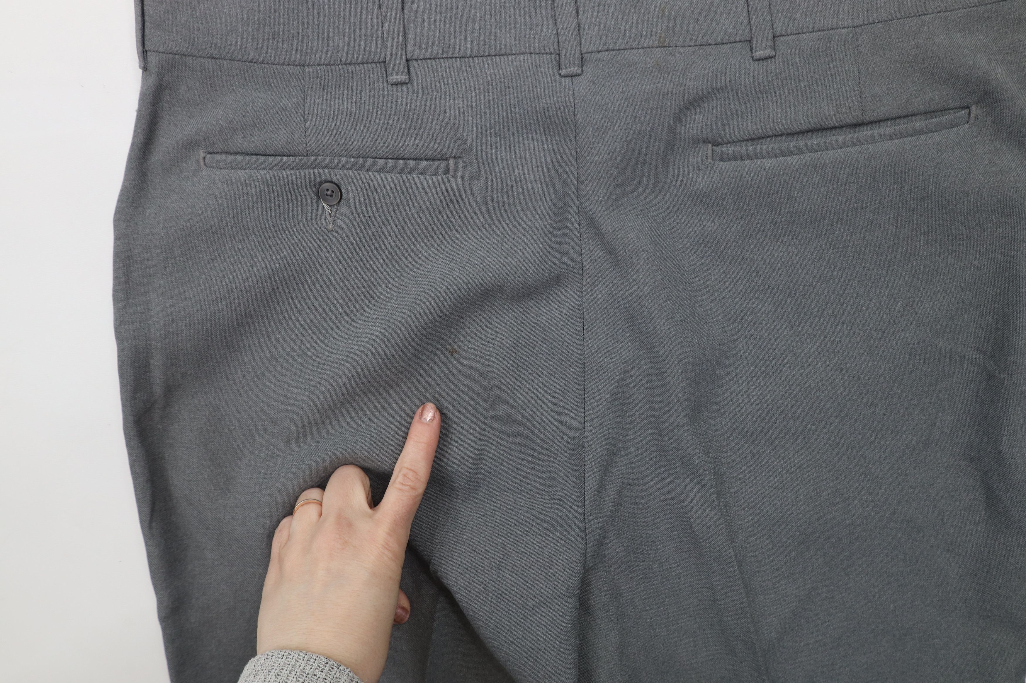 Vintage Vintage 70s Streetwear Wide Leg Chino Pants Heather Gray Size US 36 / EU 52 - 13 Thumbnail