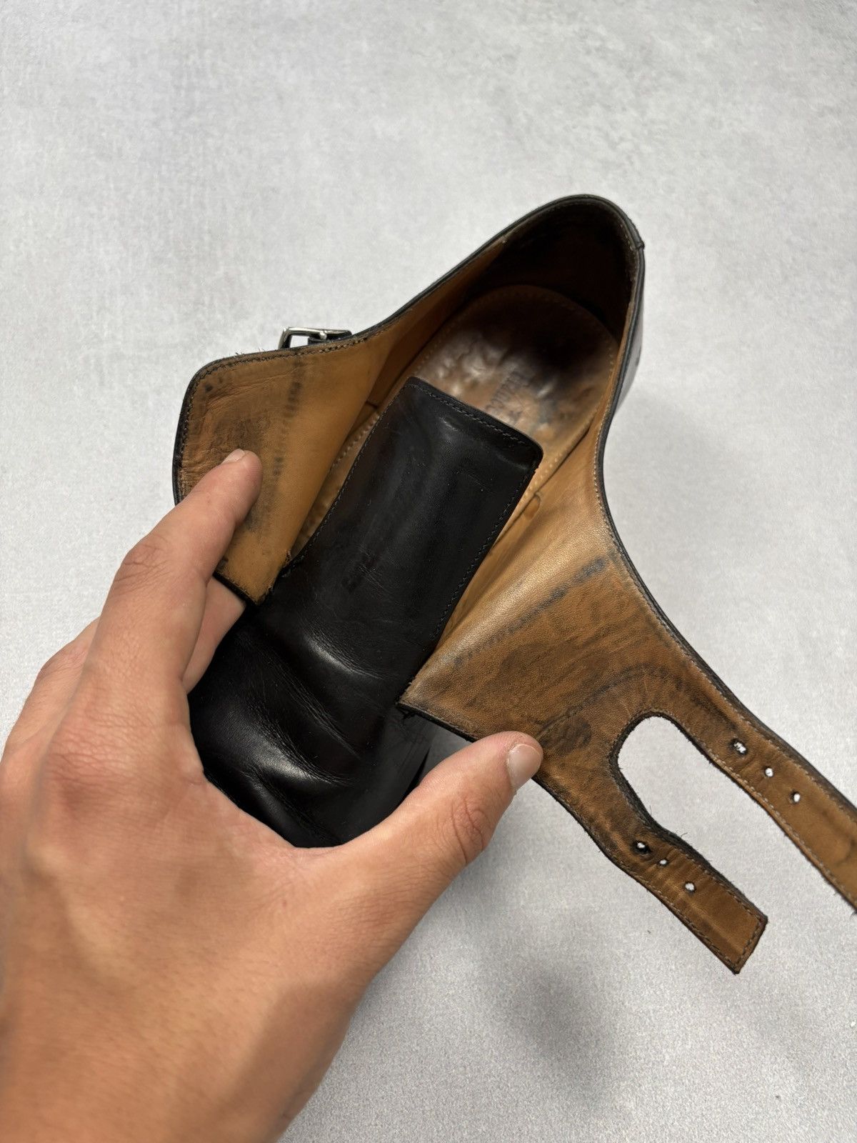 Franceschetti Franceschetti Black Leather Double Monk Strap Shoes Size US 8 / EU 41 - 13 Thumbnail