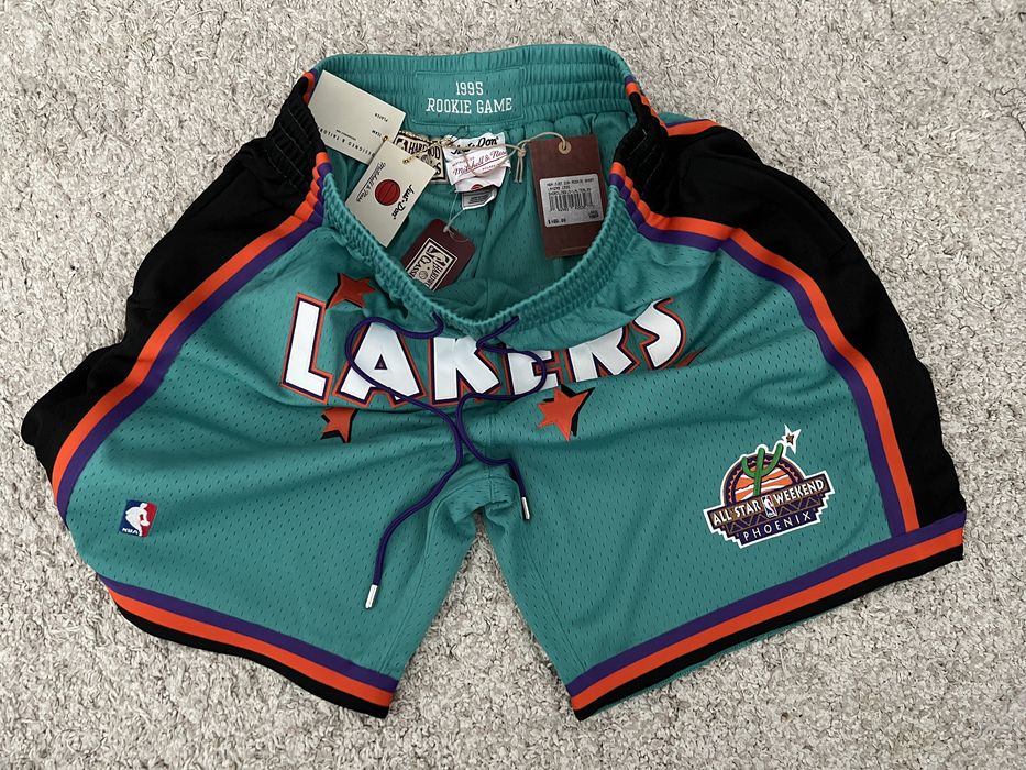 Just Don Shorts Los Angeles Lakers Road 1996 Mitchell & Ness