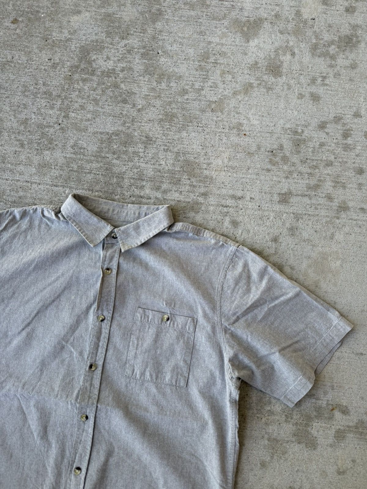 Ezekiel Light Gray Vintage Y2K Button Up Camp Short Sleeve Shirt Size US L / EU 52-54 / 3 - 3 Thumbnail