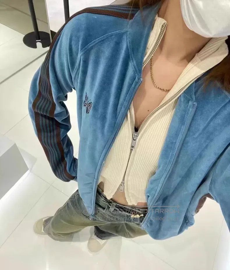 Needles Needles Blue velvet coat Size US XL / EU 56 / 4 - 2 Thumbnail