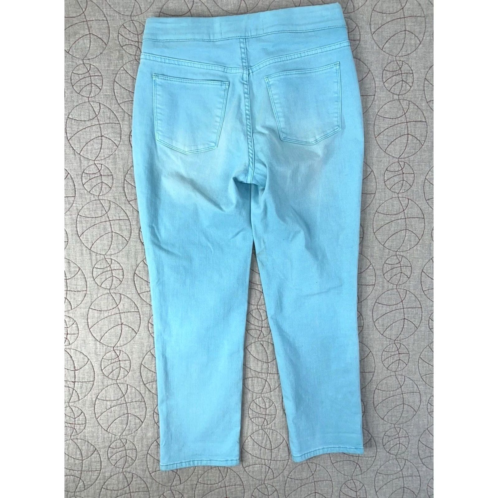 Soft Surroundings Soft Surroundings Cropped Denim Pants Blue / Women’s XS Pants Crop Pull On Denim XS Adult Women Mens? Size 26" / US 2 / IT 38 - 6 Thumbnail
