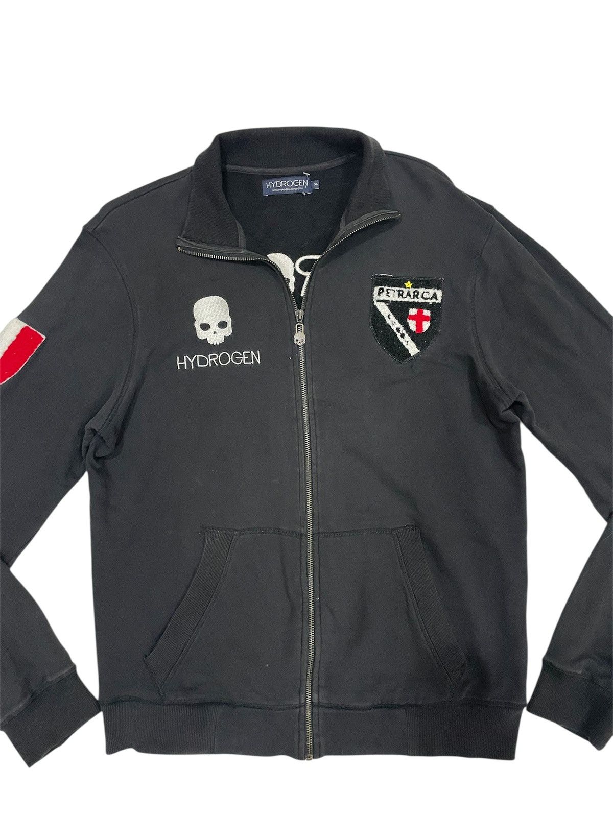 HYDROGEN Hydrogen Petrarca Trainer Jacket Zipper Embroidery Skull Size US XL / EU 56 / 4 - 3 Thumbnail