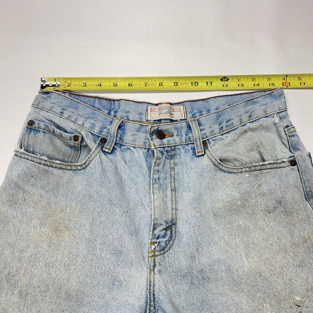 Levi's × Vintage Levis Jeans Blue Signature Corte Regular Work Distressed Rip Size US 32 / EU 48 - 25 Thumbnail