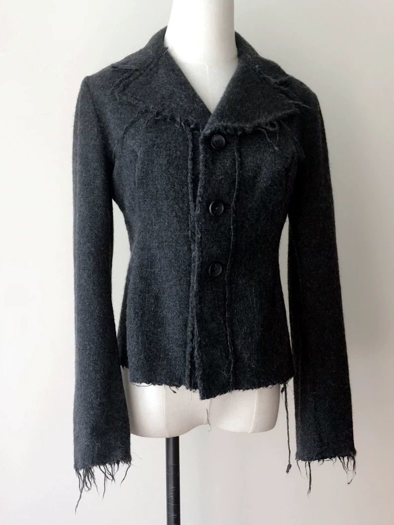 Comme Des Garcons Small Fragrant Wool Felting Ripped-Edge