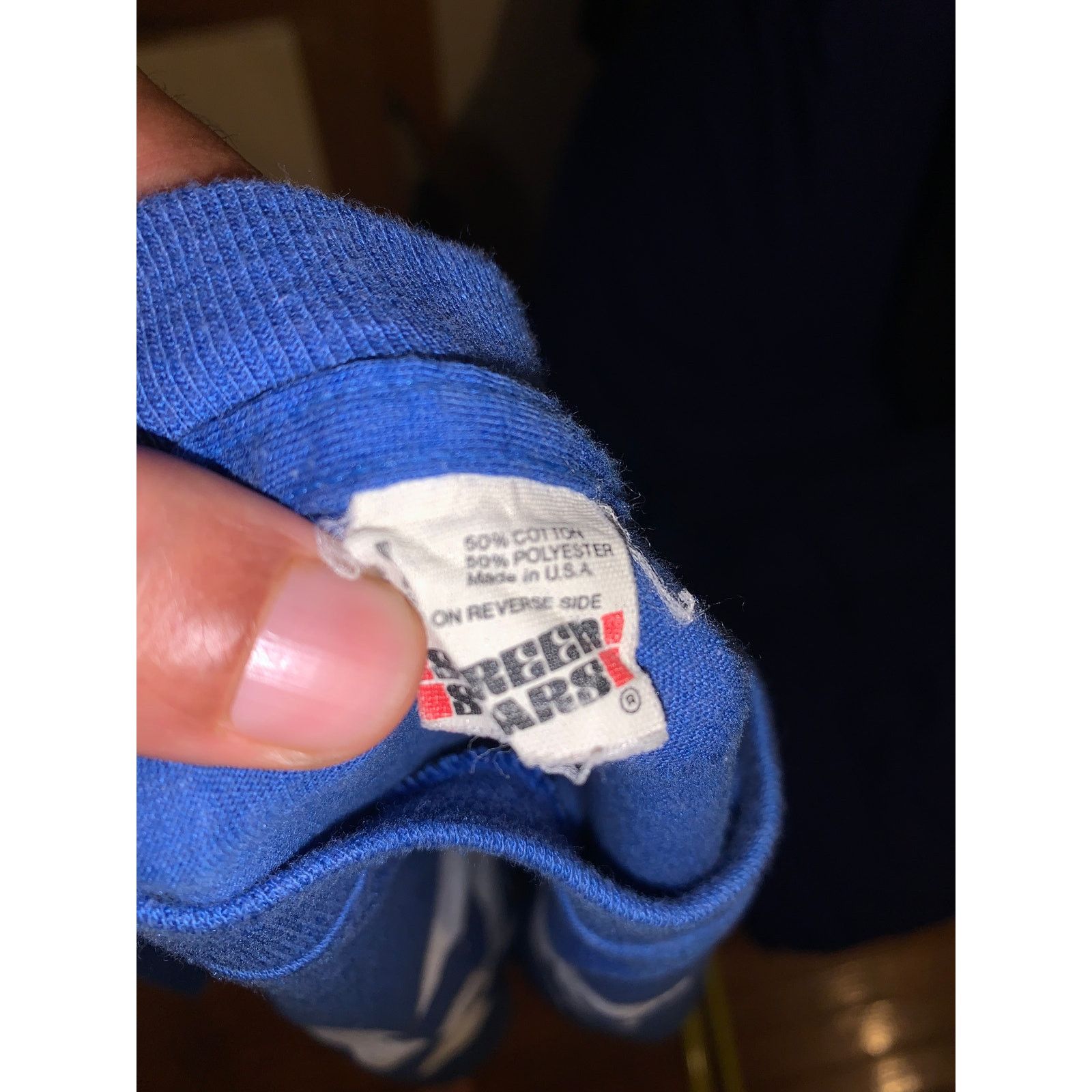 Other × Vintage Vtg 80s Uff Da T Shirt Screen Stars Blue 50/50 Single Stitch Size US M / EU 48-50 / 2 - 4 Thumbnail