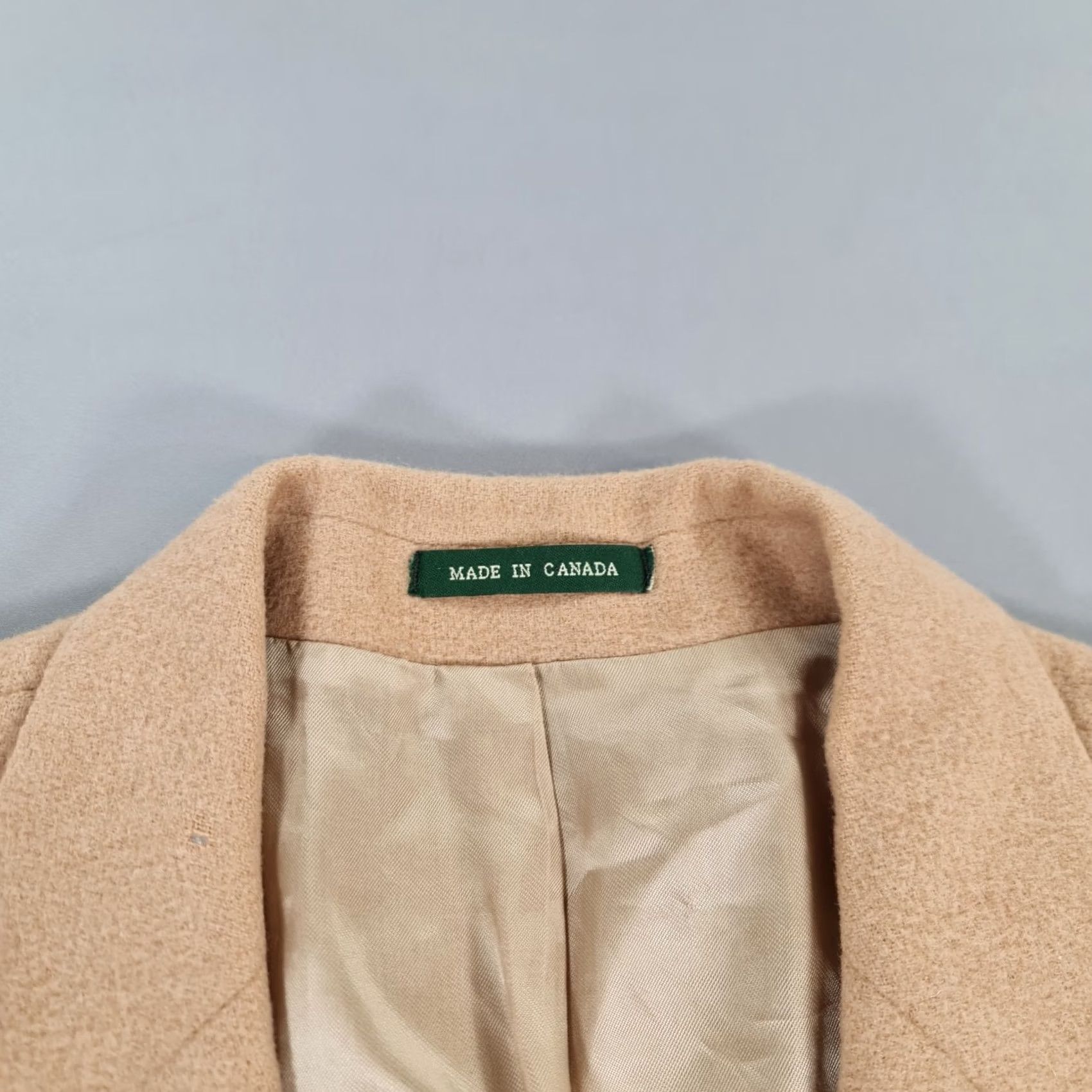 Ralph Lauren VINTAGE Ralph Lauren Mens Blazer Beige Camel Hair Sports Coat Jacket 44 R Size 44R - 3 Thumbnail