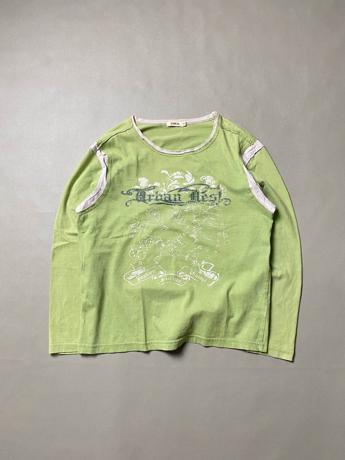 Beauty Beast × If Six Was Nine × Japanese Brand Vintage Edwin Distressed Longsleeve Size US M / EU 48-50 / 2 - 1 Thumbnail