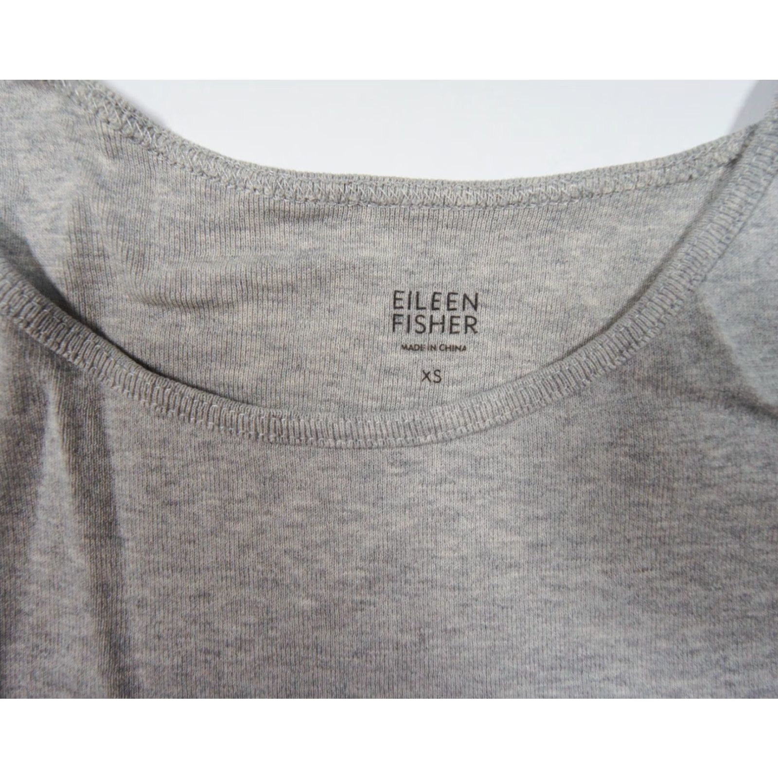 Eileen Fisher VINTAGE Eileen Fisher Tank Top Womens XS Gray Casual Sleeveless Cotton Basic All Seasons Size XS / US 0-2 / IT 36-38 - 5 Thumbnail