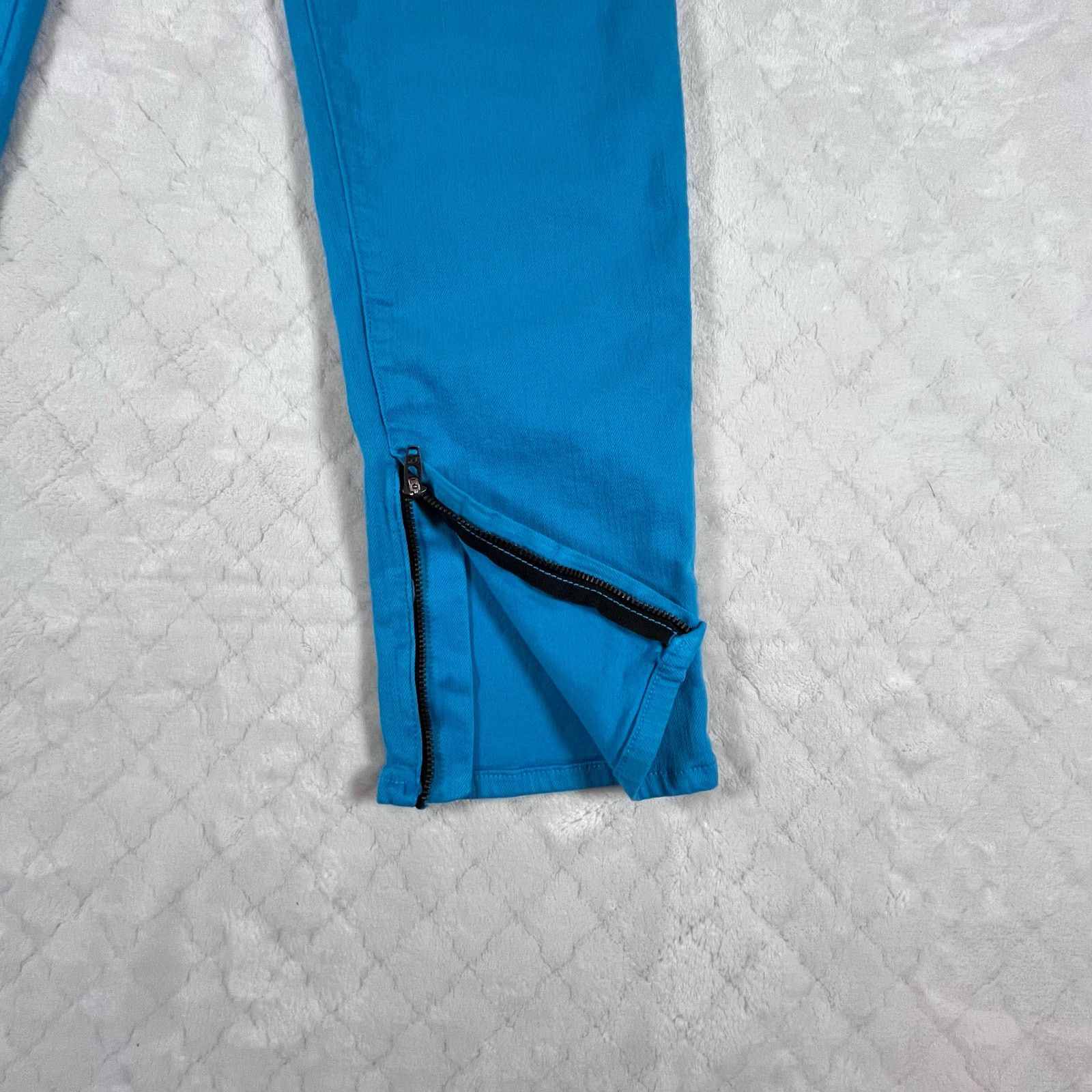Rag & Bone Rag & Bone Zipper Capri Women’s Jeans Aqua Blue Denim Size 31" - 2 Thumbnail