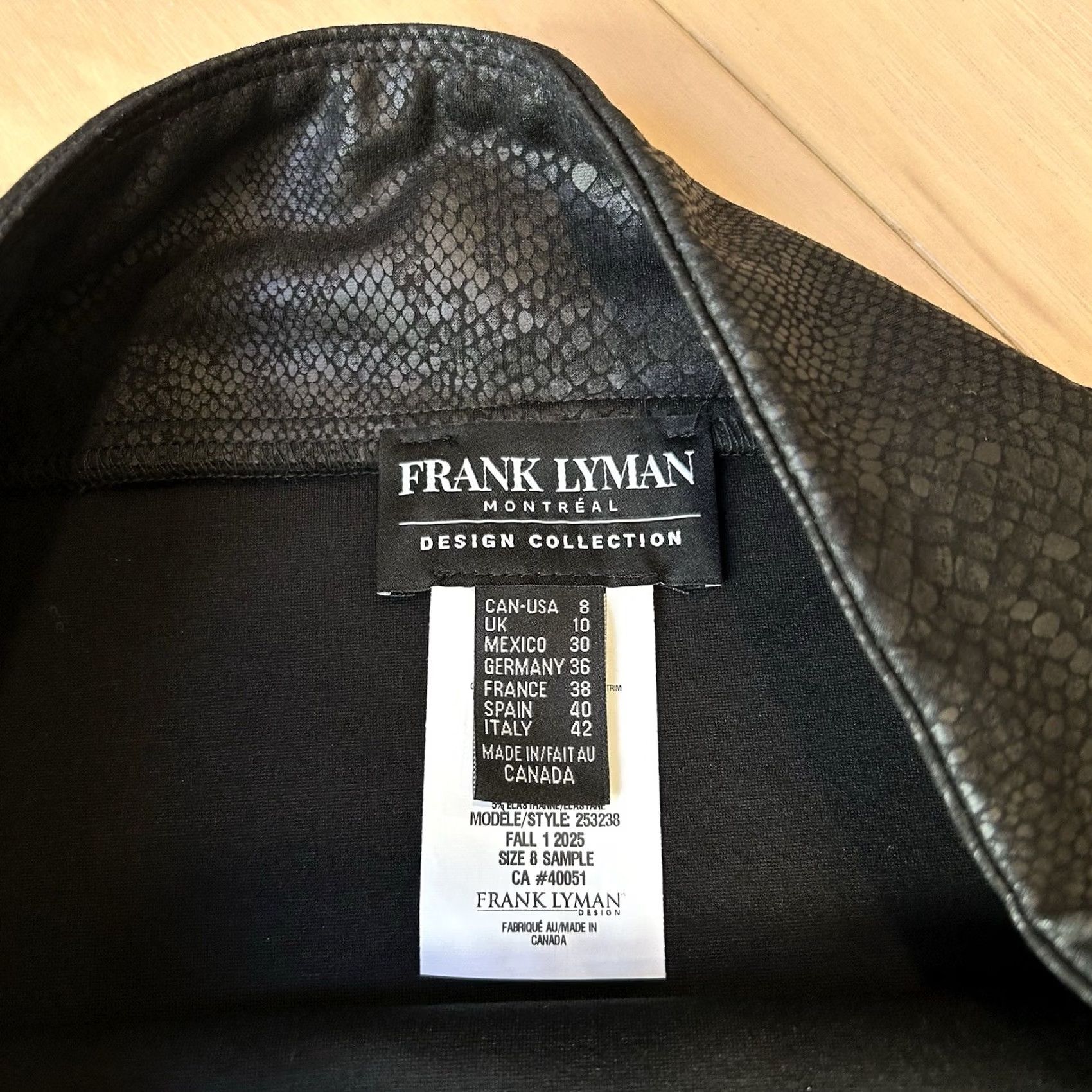 Vintage Frank Lyman Montreal Straight Skirt Black Animal Print Women’s 8 Midi Pencil Pull On Size 30" / US 8 / IT 44 - 5 Thumbnail