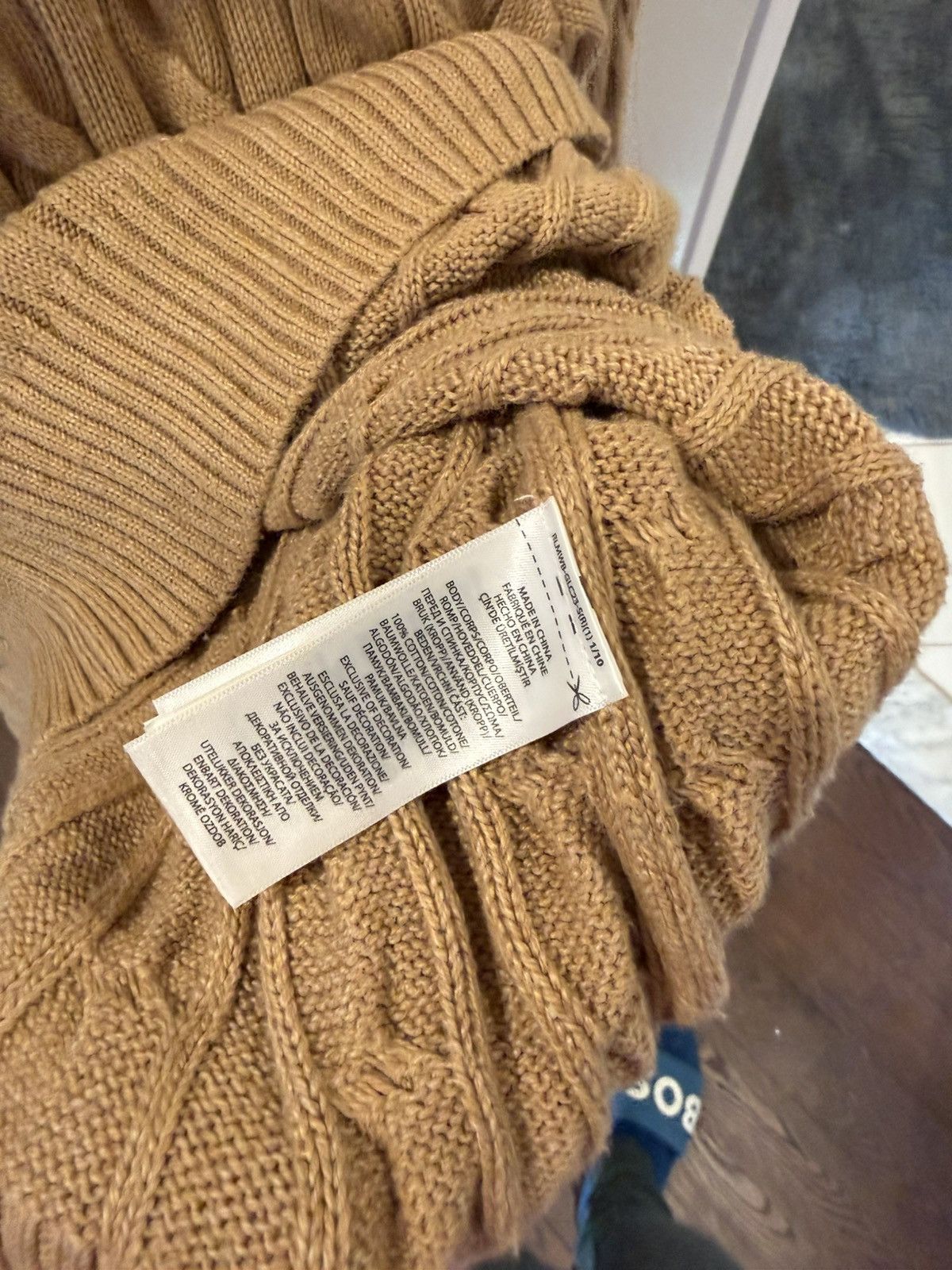 Ralph Lauren Ralph Lauren Cable Knit Sweater Camel Size XL Size US XL / EU 56 / 4 - 3 Thumbnail