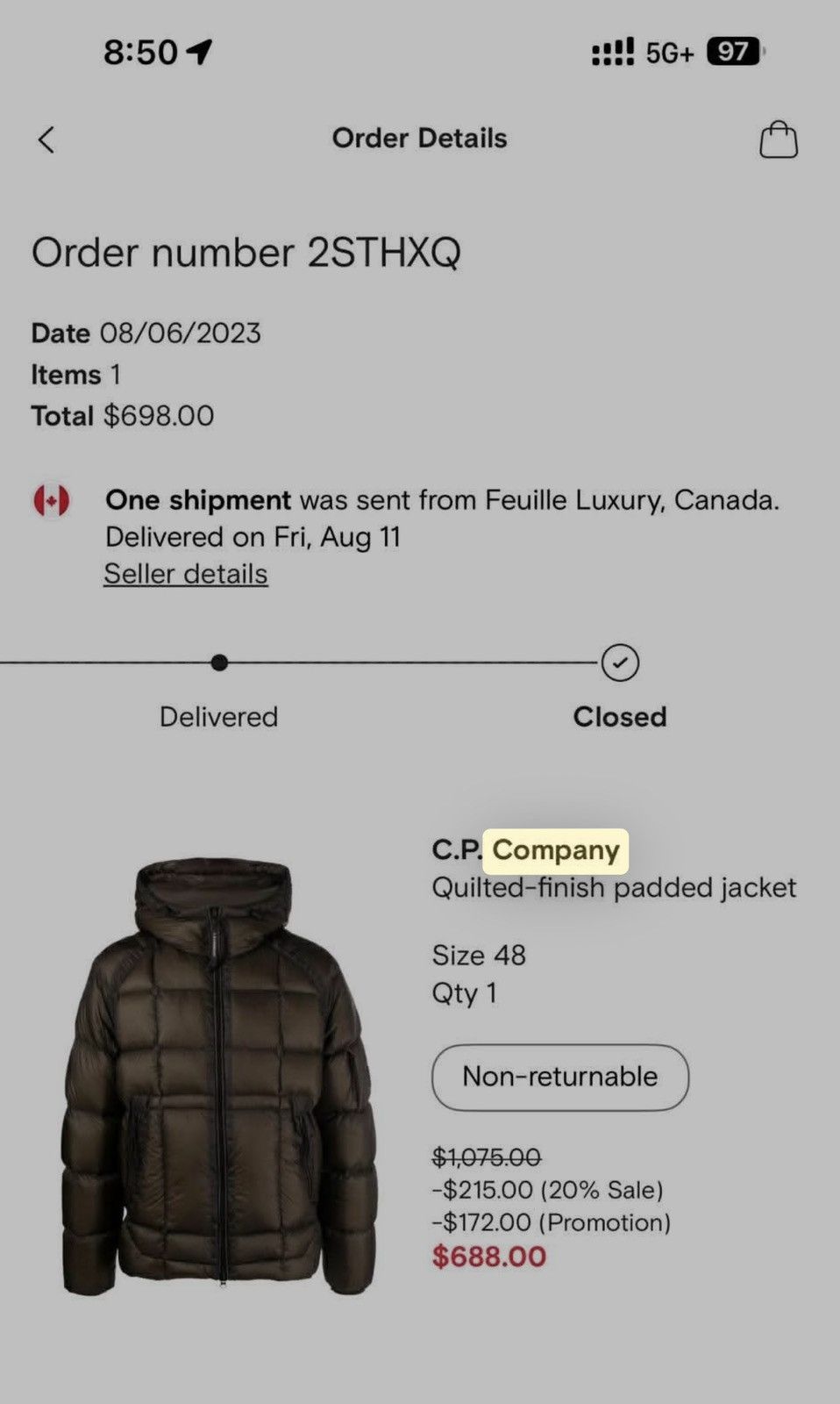 C.P. Company CP Company DD Shell Down Jacket Size US M / EU 48-50 / 2 - 10 Thumbnail