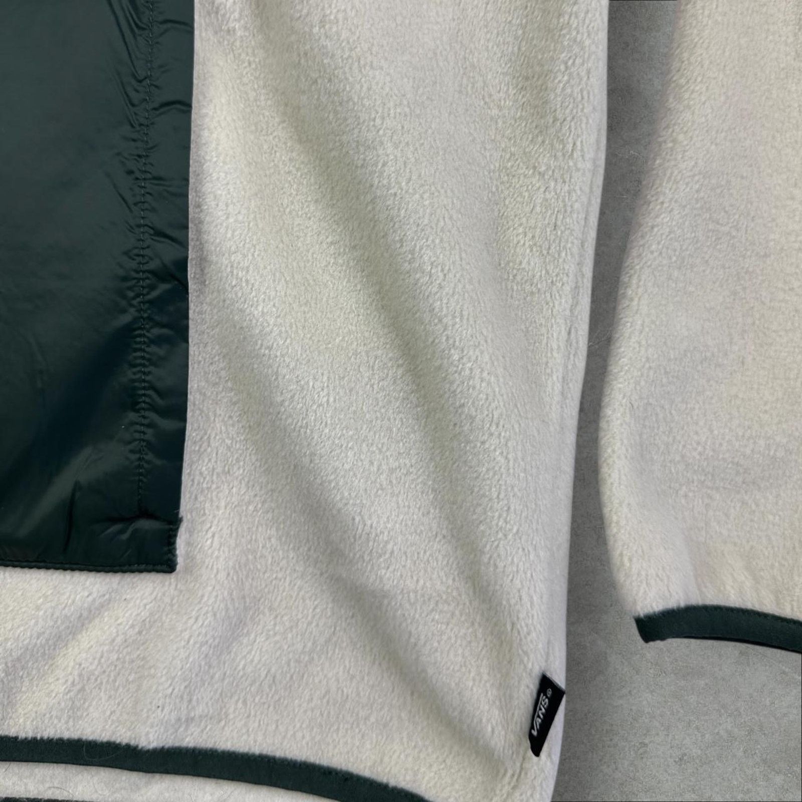 Vans Vans Mammoth Fleece Cream & Green Anorak Jacket Large Size US L / EU 52-54 / 3 - 4 Thumbnail