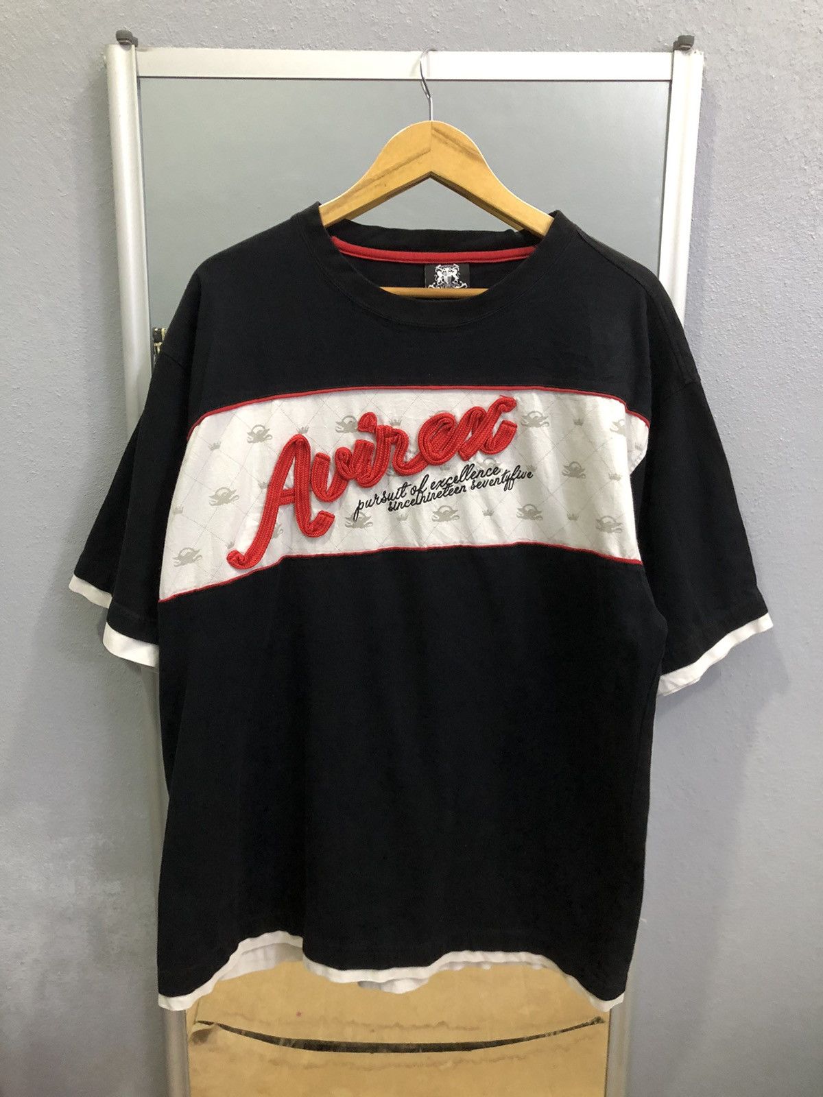 Avirex Vintage Y2K AVIREX 3D Rope Logo Panel Tee Black XL Size US XL / EU 56 / 4 - 1 Thumbnail