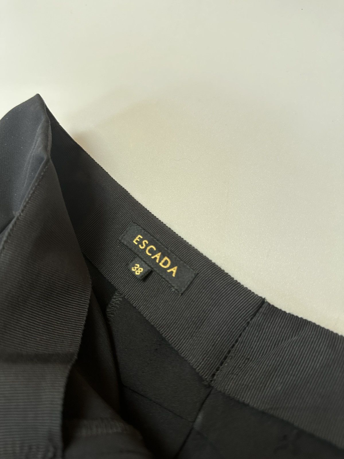 Escada Ecada Straight Dress Pants Black Size 31" - 5 Thumbnail