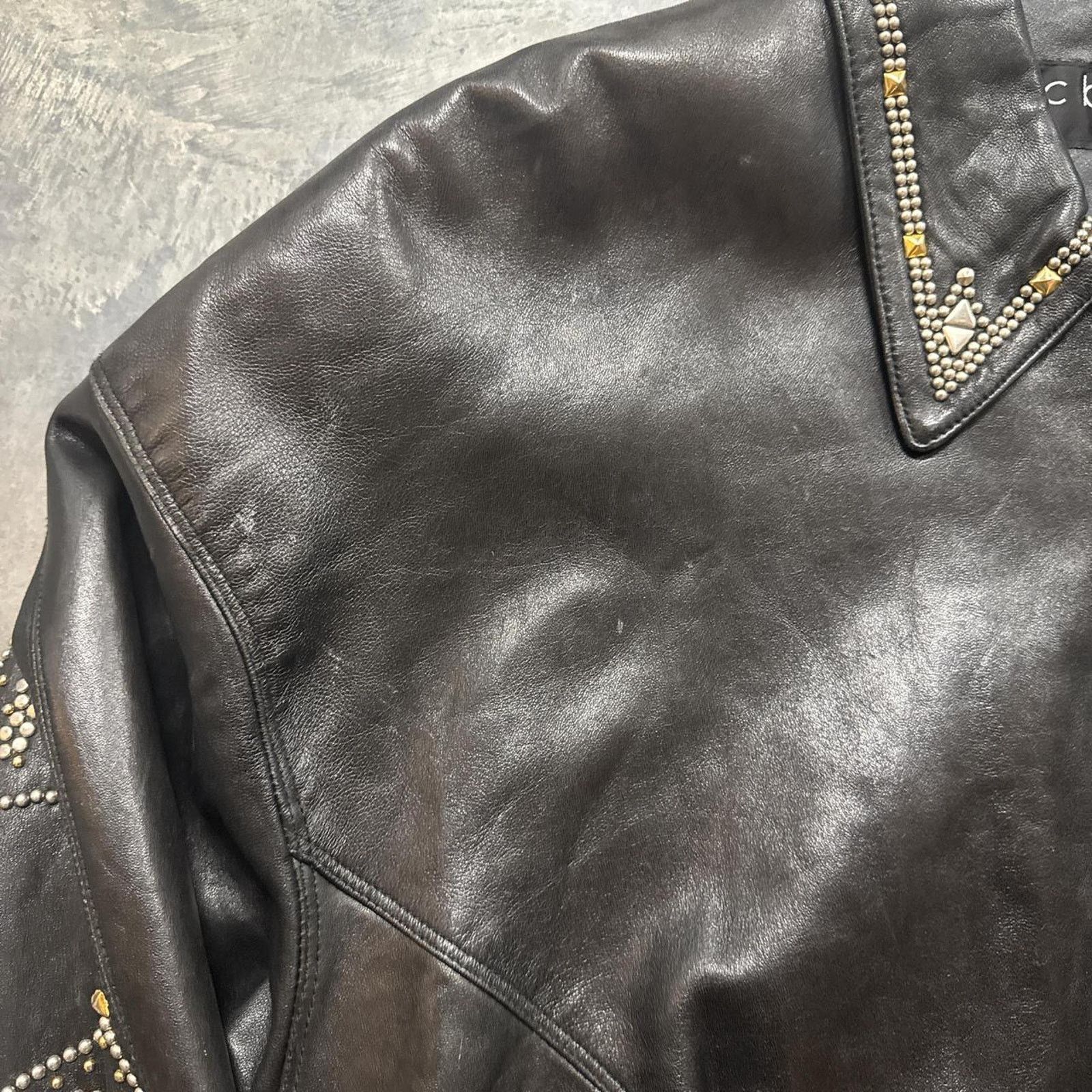 Pelle Pelle × Vintage Vintage Pelle Pelle Marc Buchanan Studded Leather Jacket Size US M / EU 48-50 / 2 - 6 Thumbnail