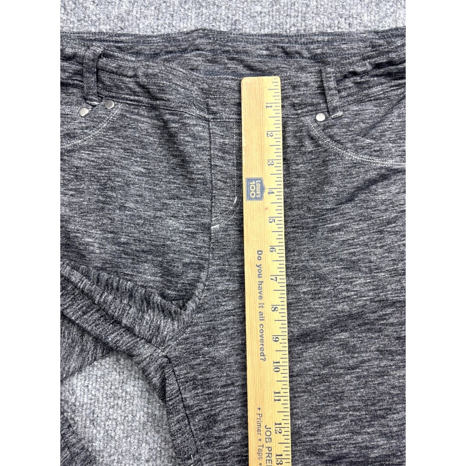 Vintage Kuhl Capri Pants Womens 14 Gray Jersey Stretch Elastic Waist 5 Pocket Casual Size XL / US 12-14 / IT 48-50 - 4 Thumbnail