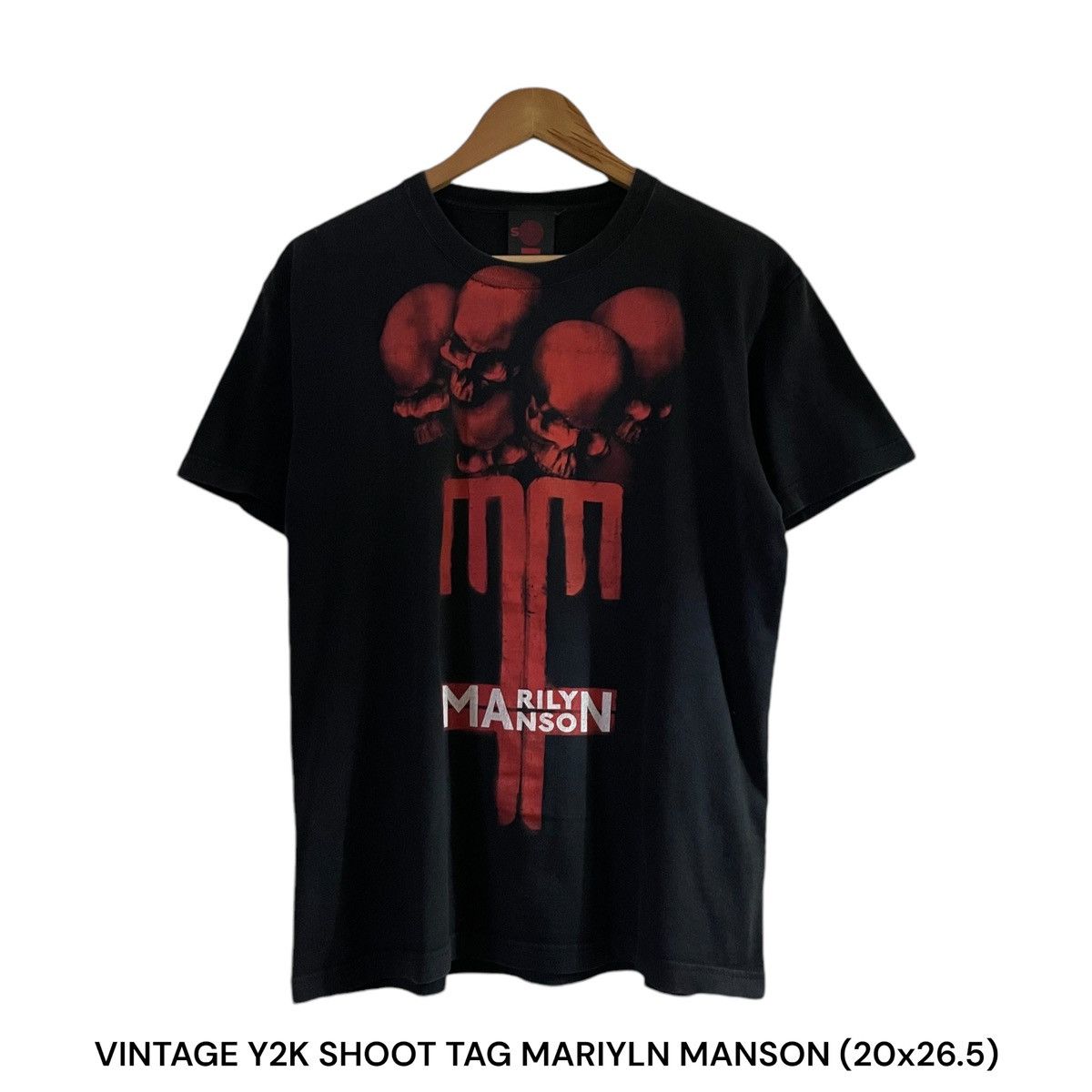 Band Tees Vintage Y2K Shoot Tag Marily Manson Band Tshirt Size US M / EU 48-50 / 2 - 1 Thumbnail