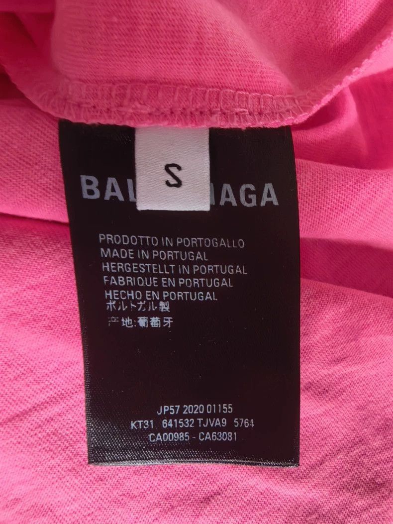 Balenciaga Balenciaga SS21 Embroidered Pink T-Shirt-2506 Size US S / EU 44-46 / 1 - 4 Thumbnail