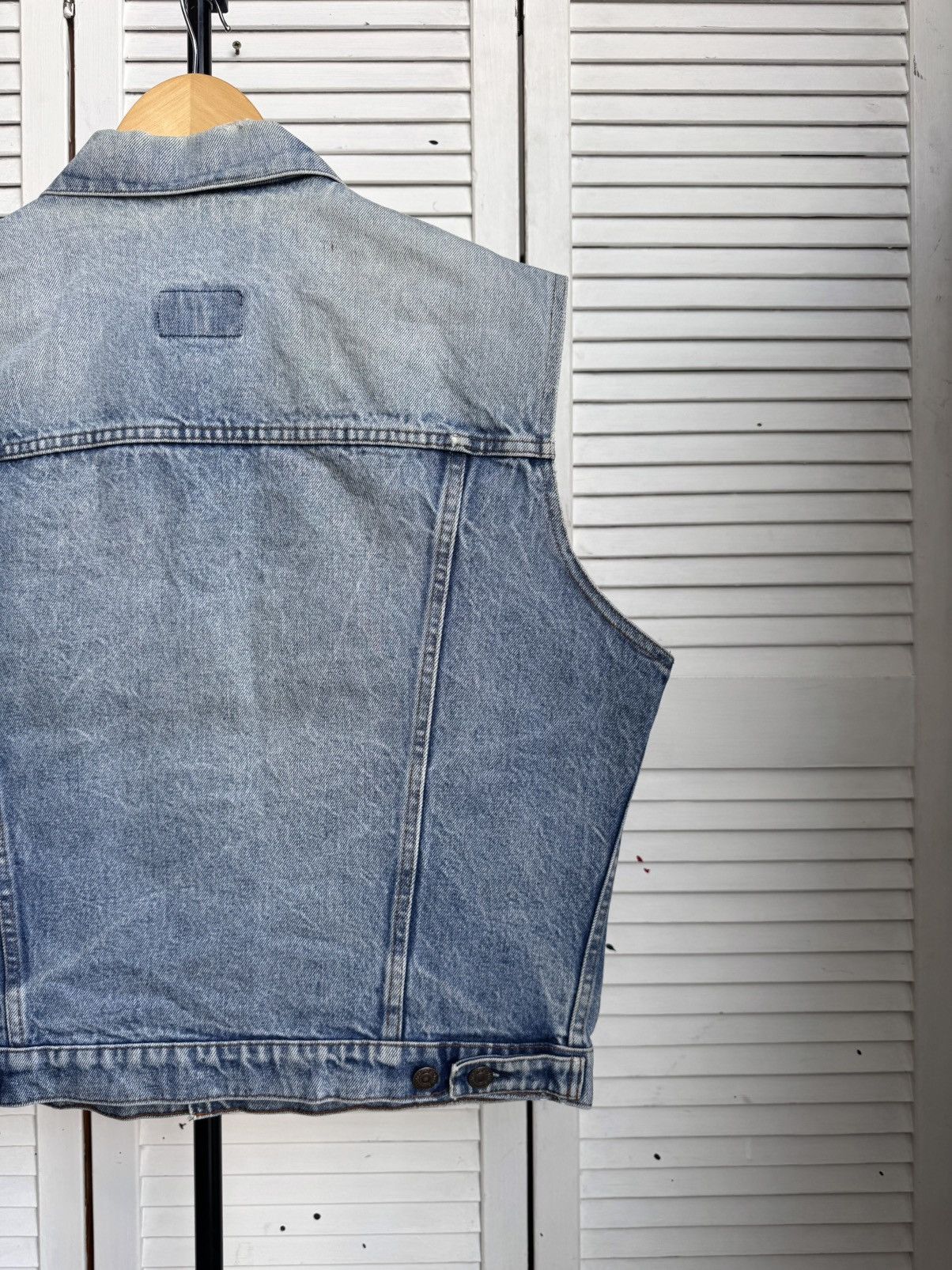 Levi's Vintage Clothing Levis Vintage 80s Orange Tab Denim VestTrucker Jacket Size US L / EU 52-54 / 3 - 11 Thumbnail