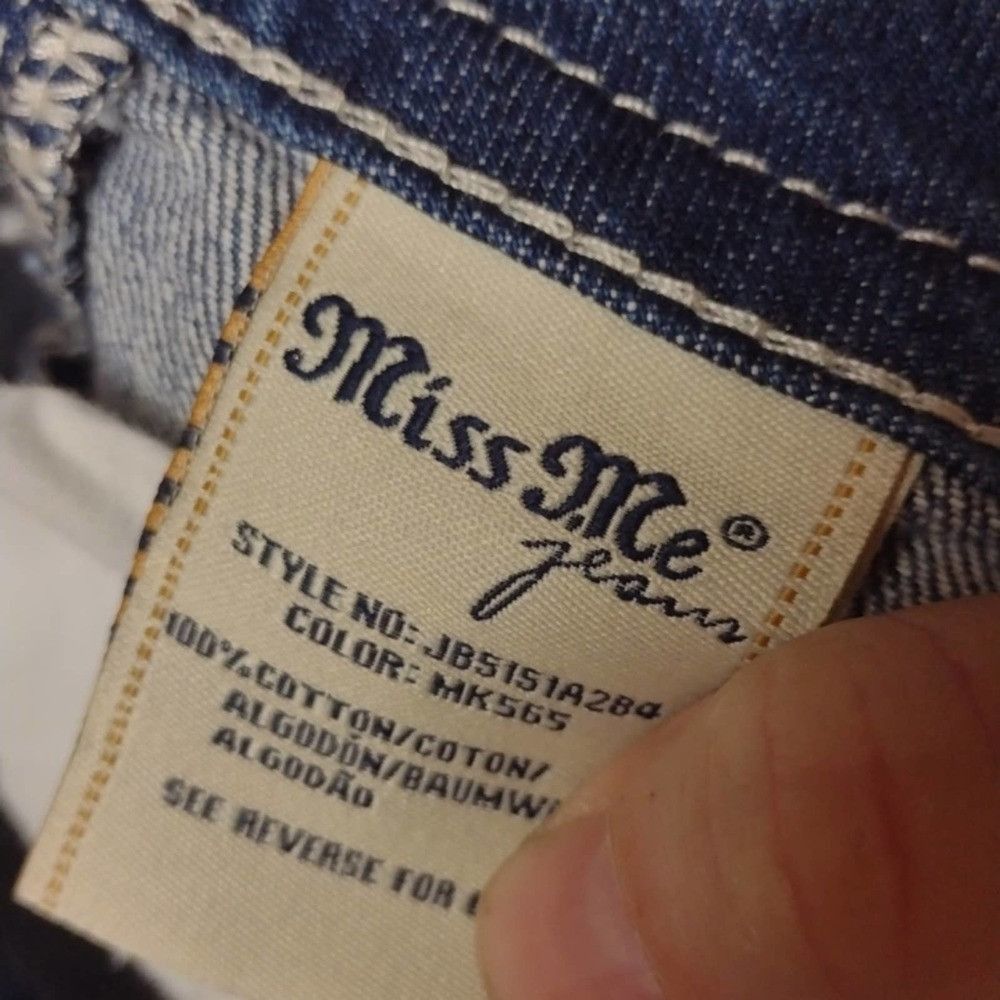 Miss Me MISS me distress open knee boyfriend ankle jeans size 25 Size 25" / US 0 / IT 36 - 5 Thumbnail