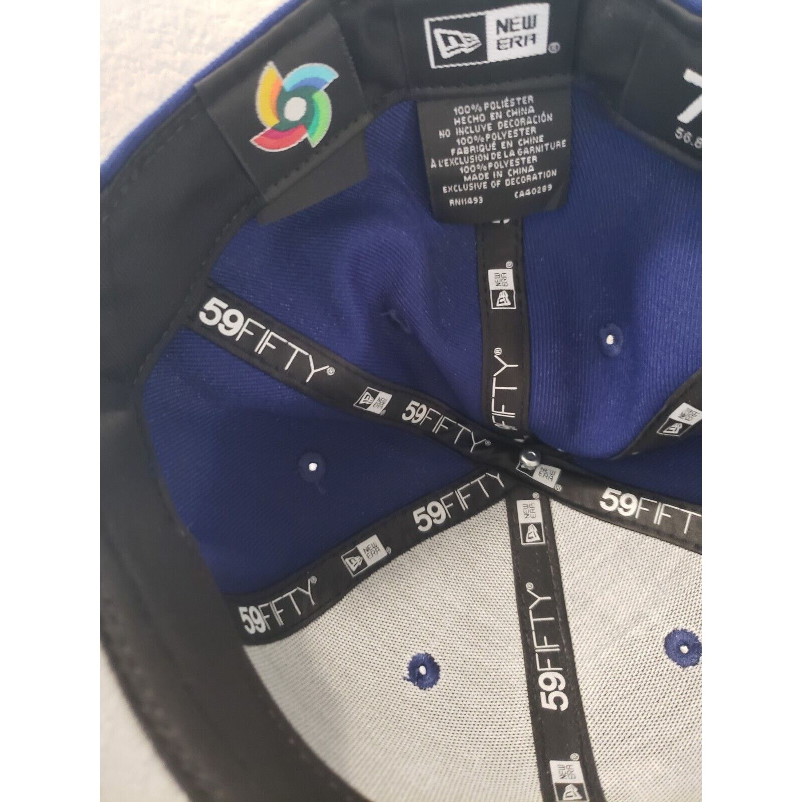 New Era Dominican Republic Hat Cap 2023 WBC 5950 7 1/8 Blue New Era Size ONE SIZE - 6 Thumbnail