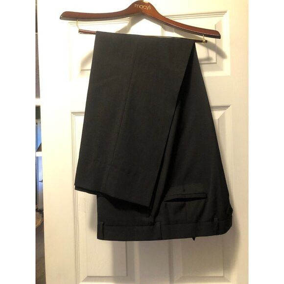Pronto Uomo pronto uomo men's charcoal 100%wool 2pc suit 44R pants:38/31 Size 44R - 7 Thumbnail