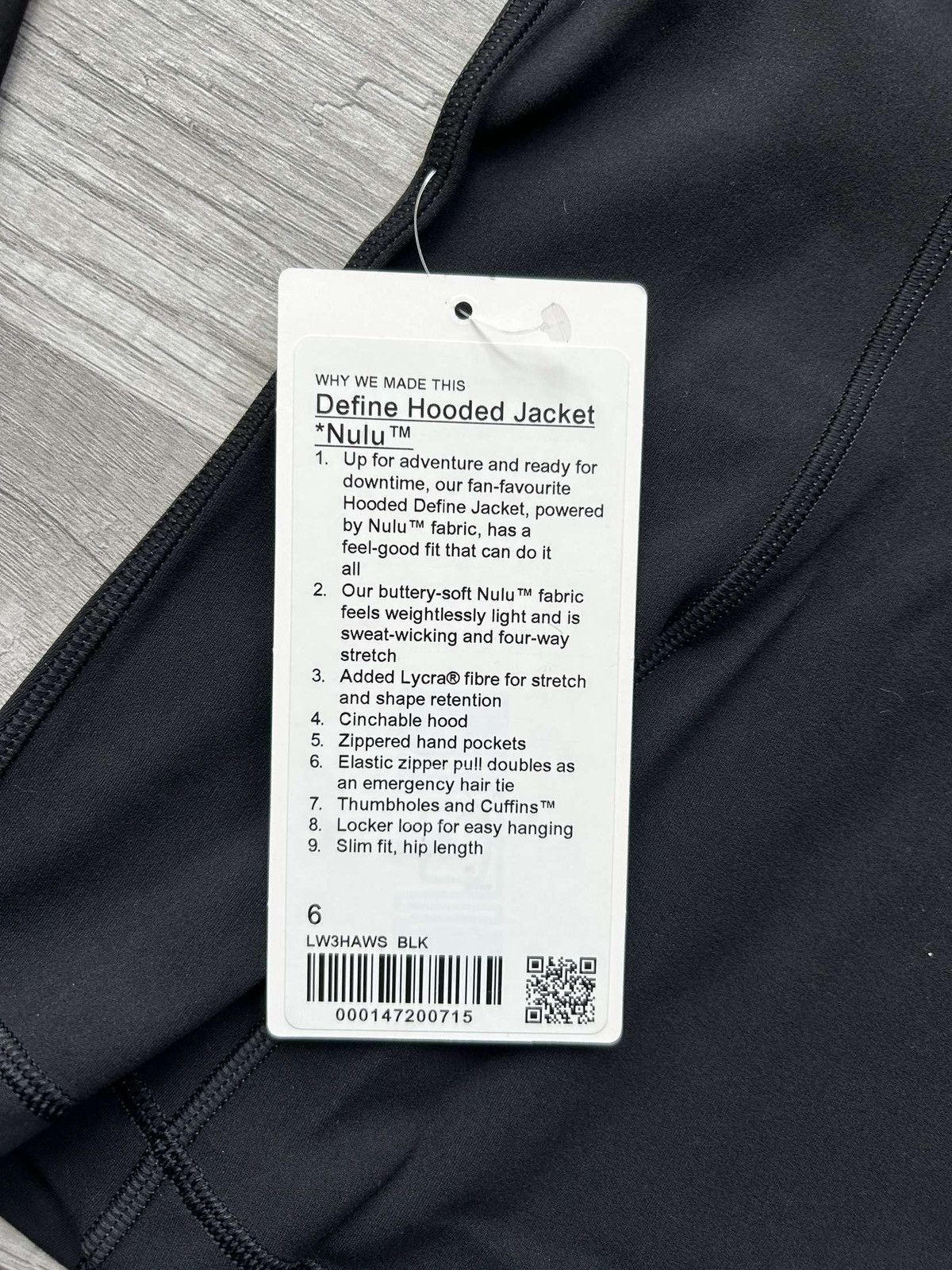 Lululemon Lululemon Define Jacket Hooded Nulu Black Size 6 Small Size S / US 4 / IT 40 - 7 Thumbnail