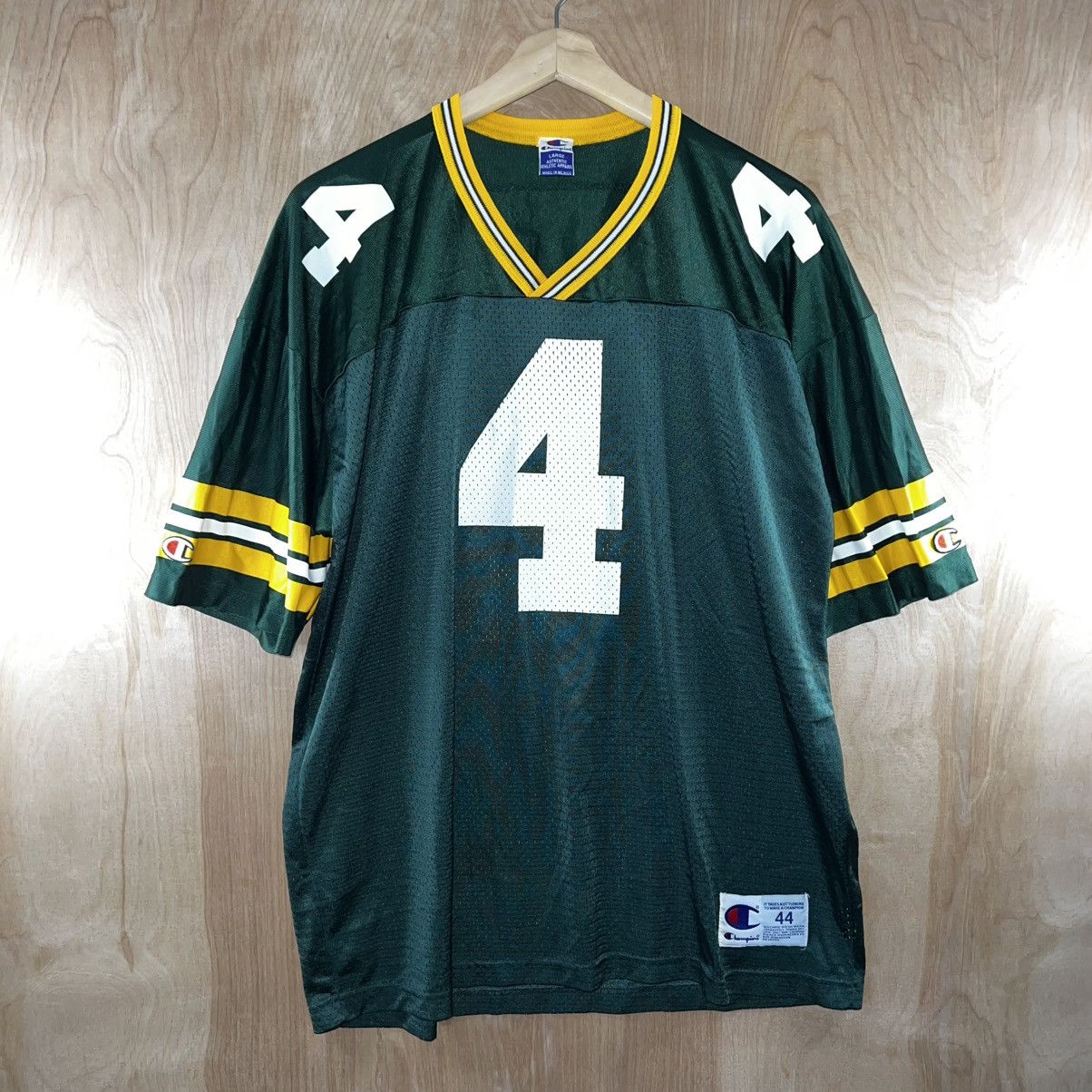 Champion VINTAGE 90s NFL GREEN BAY PACKERS BRETT FAVRE JERSEY Size US L / EU 52-54 / 3 - 1 Thumbnail