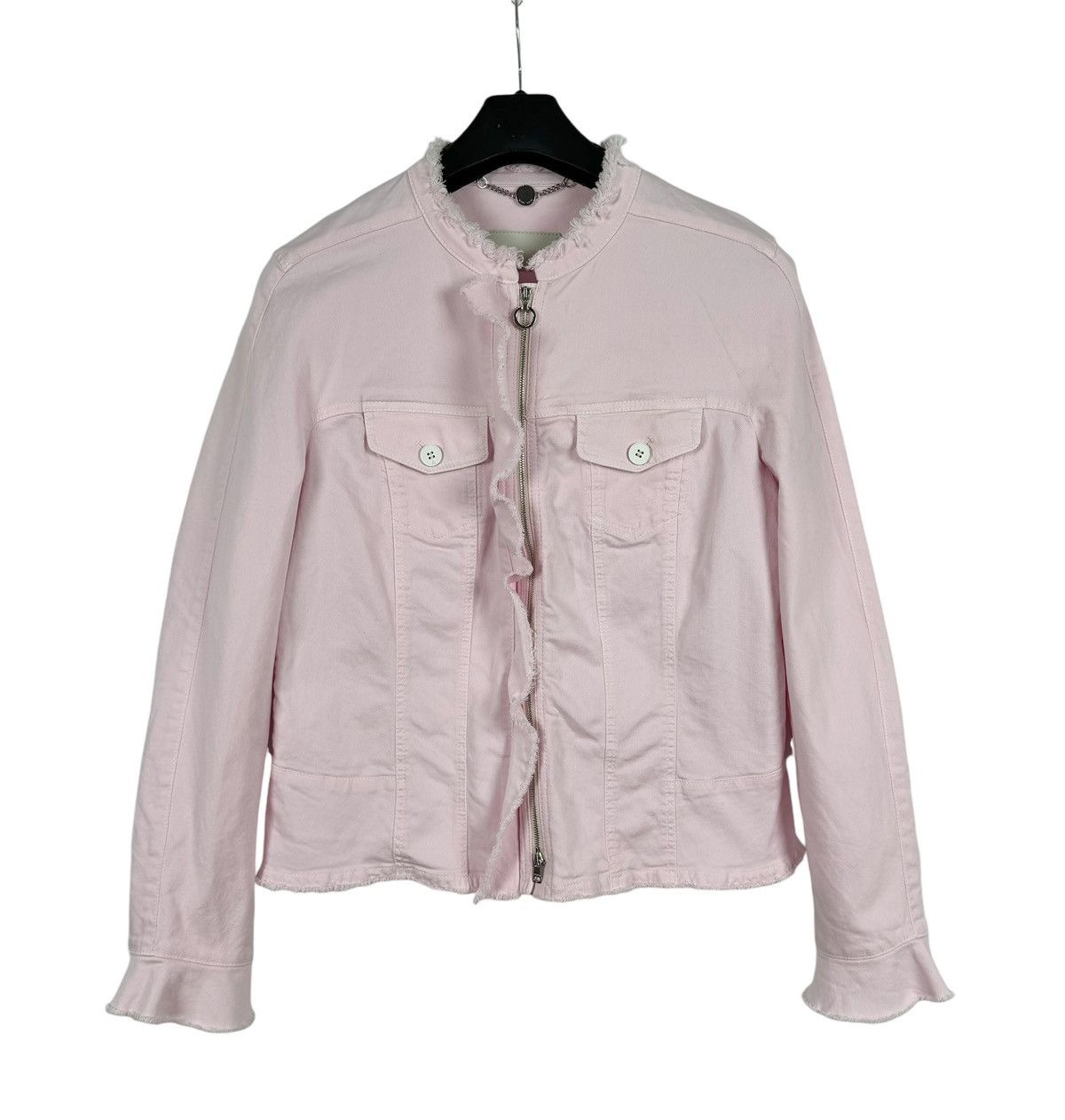 Other Marc Cain Pink Denim Jacket Zip size 5 Size L / US 10 / IT 46 - 9 Thumbnail