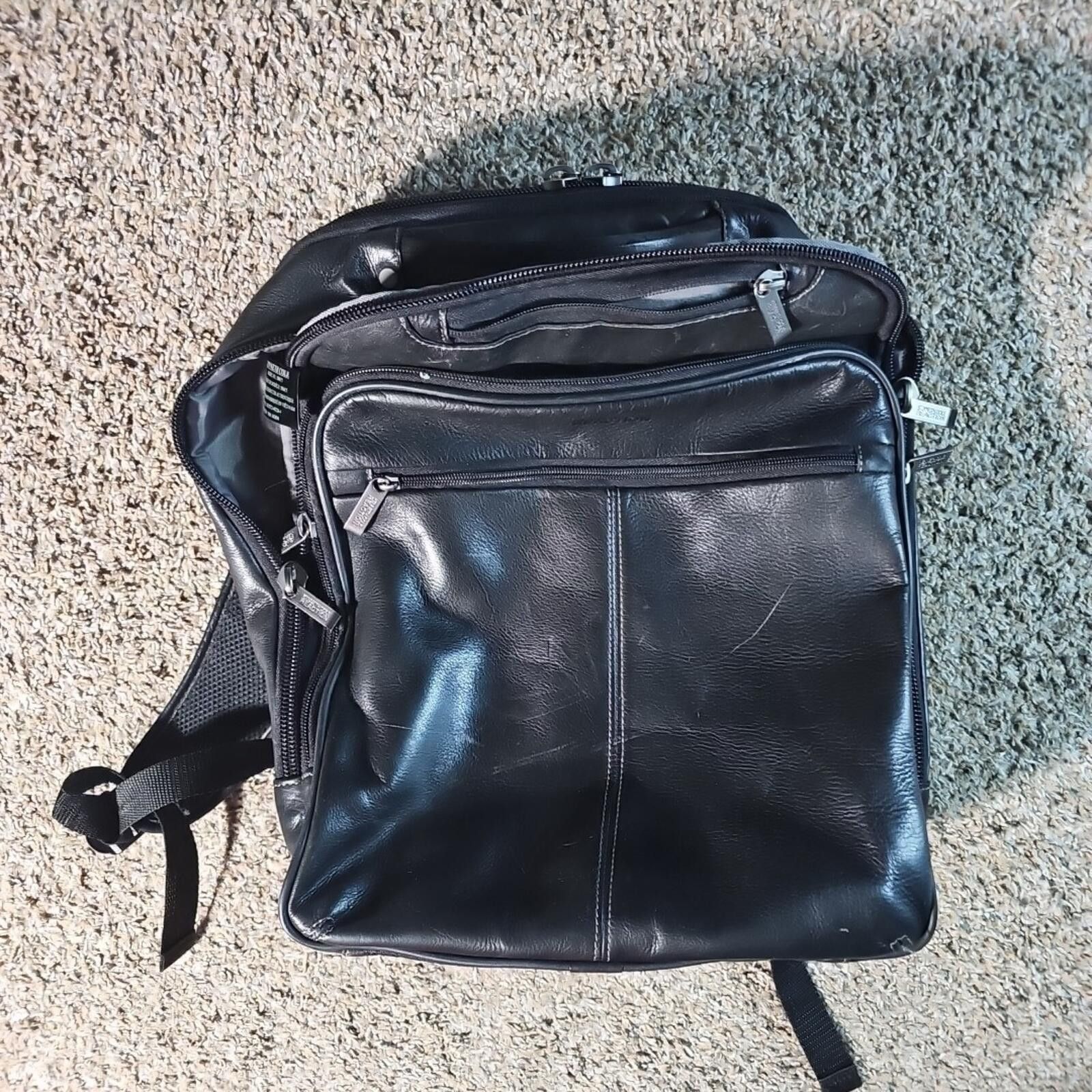 Kenneth Cole Kenneth Cole Model580675 Genuine Leather Backpack Laptop Bag Size ONE SIZE - 1 Thumbnail