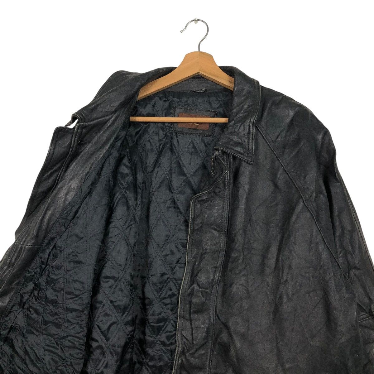 Japanese Brand 🔥VINTAGE LEATHER JACKET MULTI POCKET ROCHI ISSEY MIYAKE Size US L / EU 52-54 / 3 - 14 Thumbnail