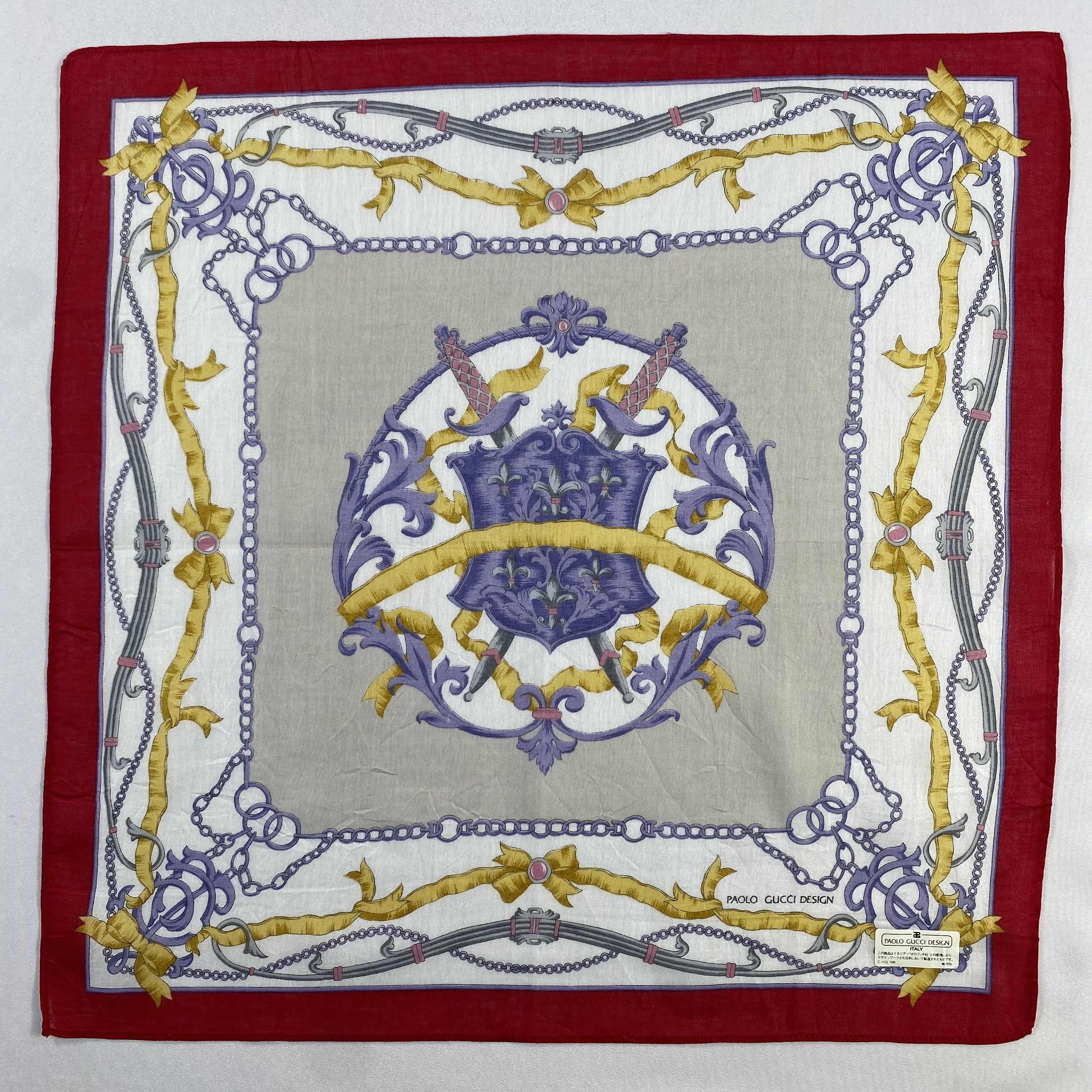 NWT Paolo Gucci Handkerchief / Neckerchief / Bandana-P1162