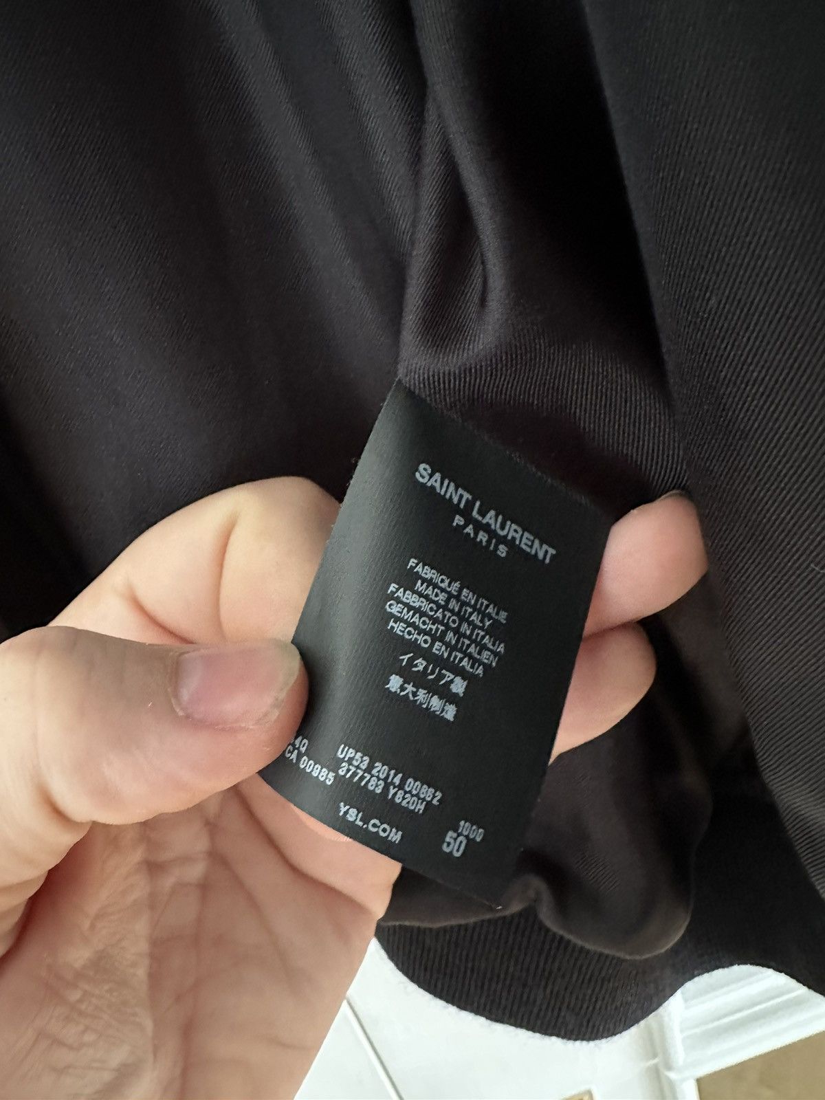 Saint Laurent Paris Officer SS15 Runway Satin Jacket Hedi Slimane Size US M / EU 48-50 / 2 - 6 Thumbnail