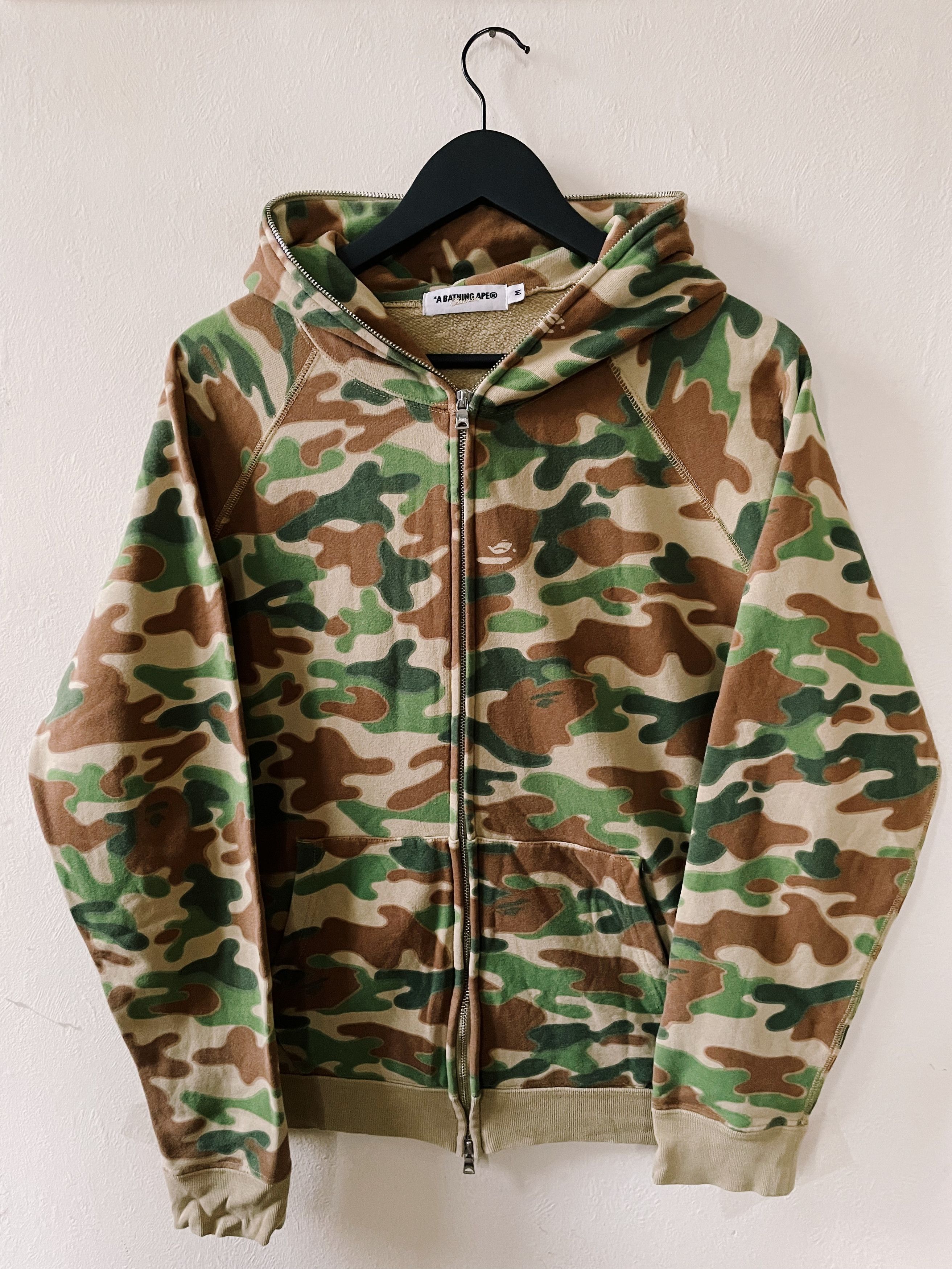 Bape A Bathing Ape Bape x Hello Kitty Camo Full Zip Hoodie | Grailed