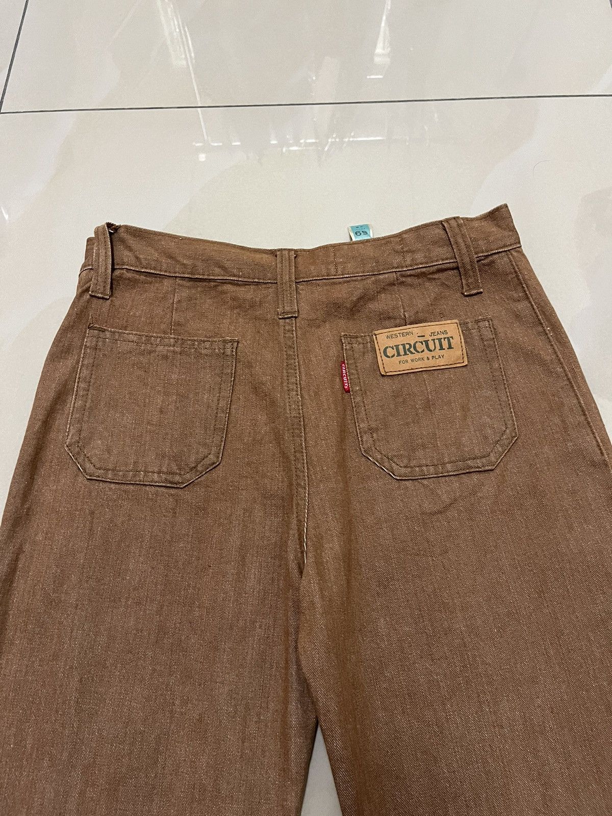 Tornado Mart Vintage Super flare Circuit bushpant denim wideleg Size US 28 / EU 44 - 13 Thumbnail
