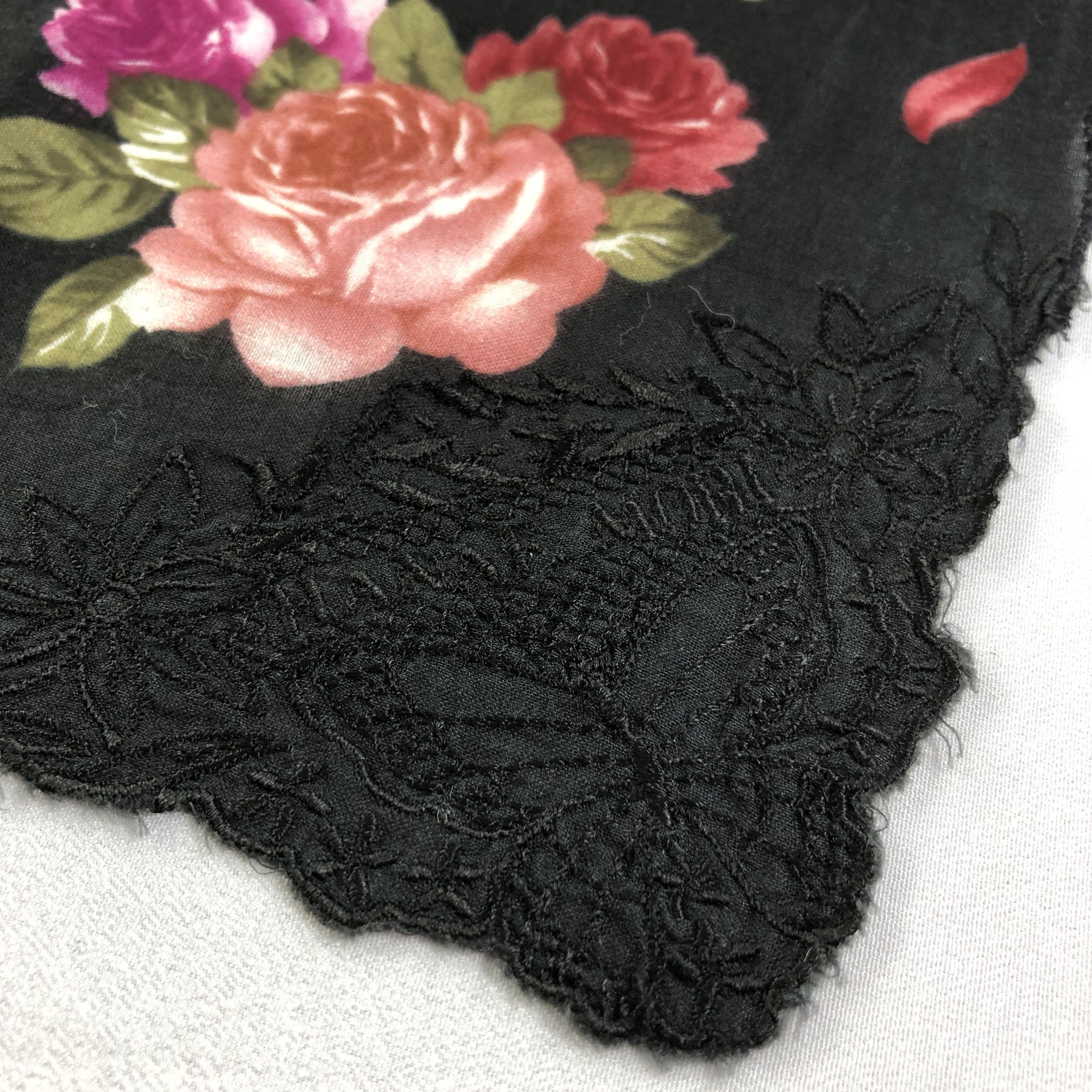 Hanae Mori Hanae Mori Floral Handkerchief Neckerchief Bandana H1715 Size ONE SIZE - 4 Thumbnail