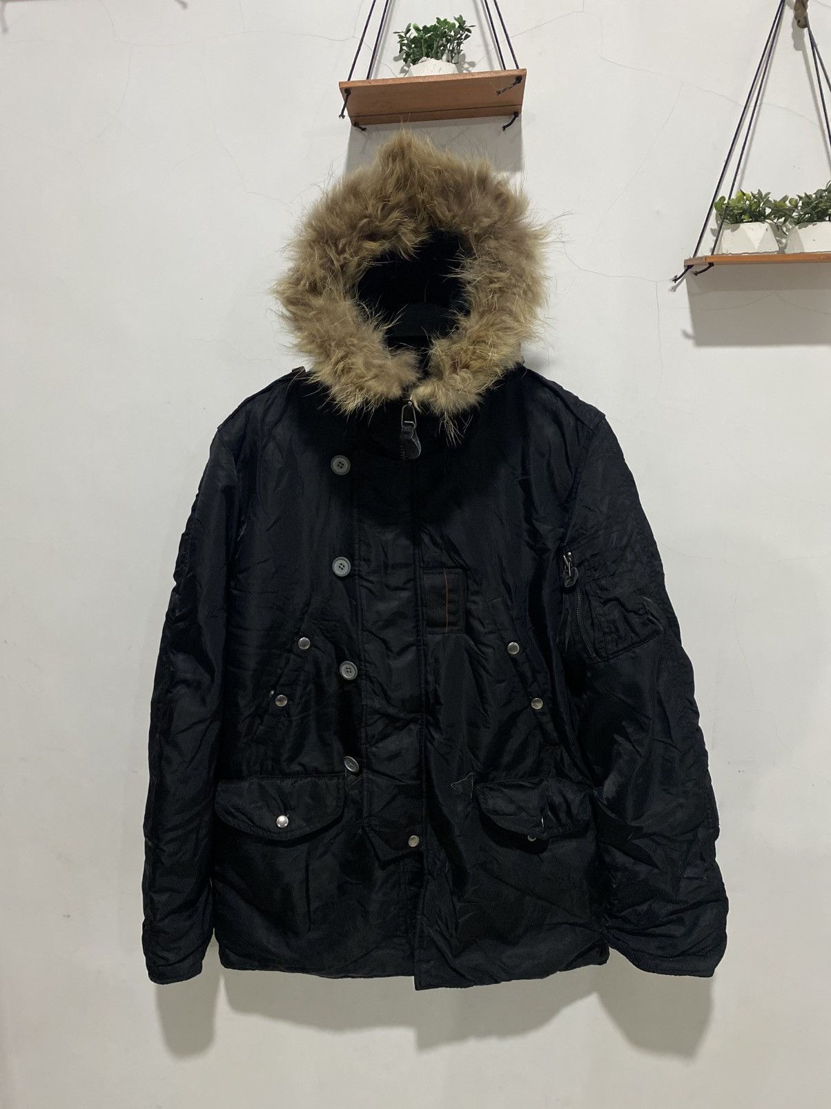 Avirex × Japanese Brand Vintage Avirex Fur jacket Size US L / EU 52-54 / 3 - 1 Thumbnail