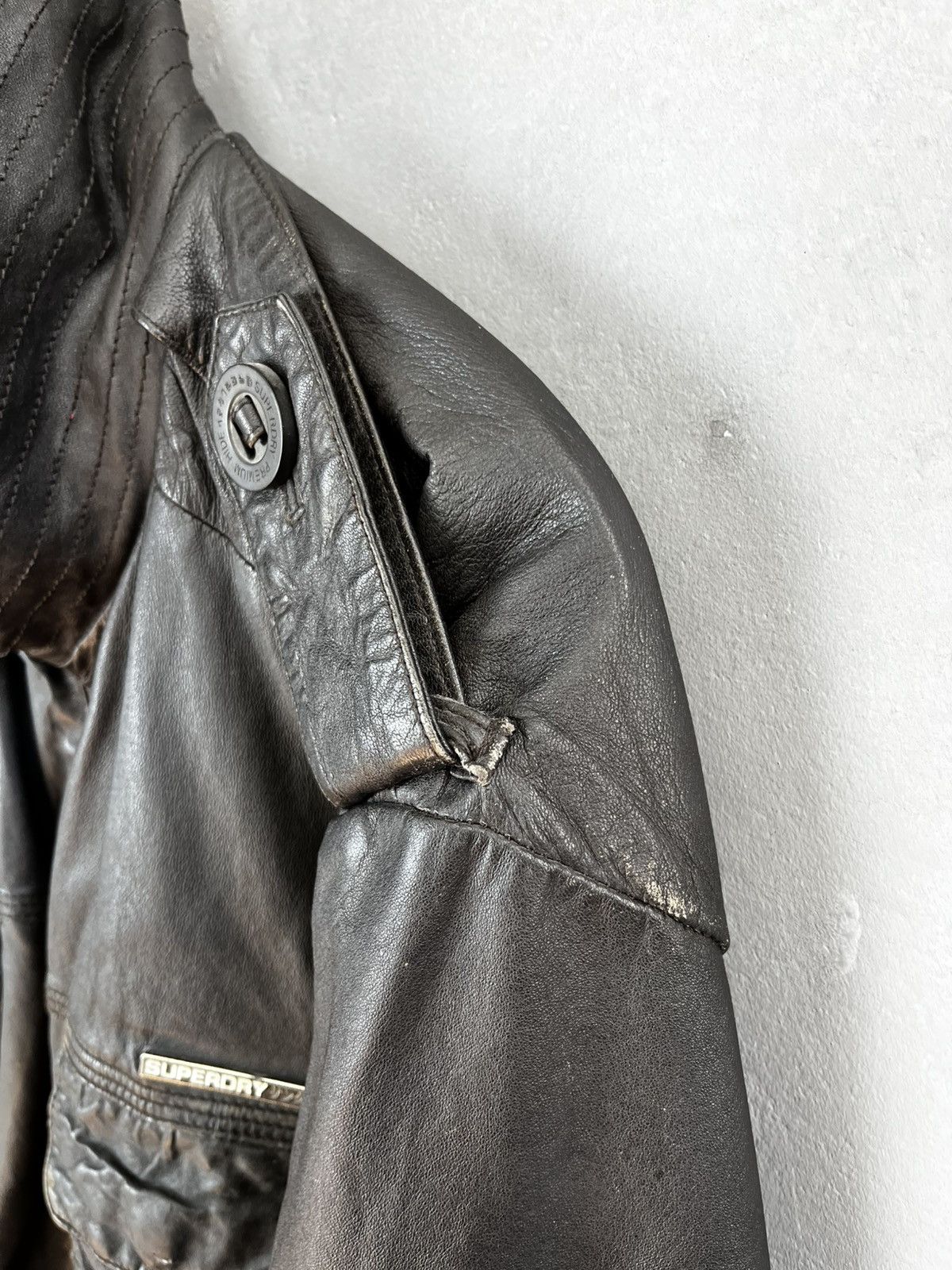 Superdry Superdry leather jacket biker Size US XL / EU 56 / 4 - 13 Thumbnail