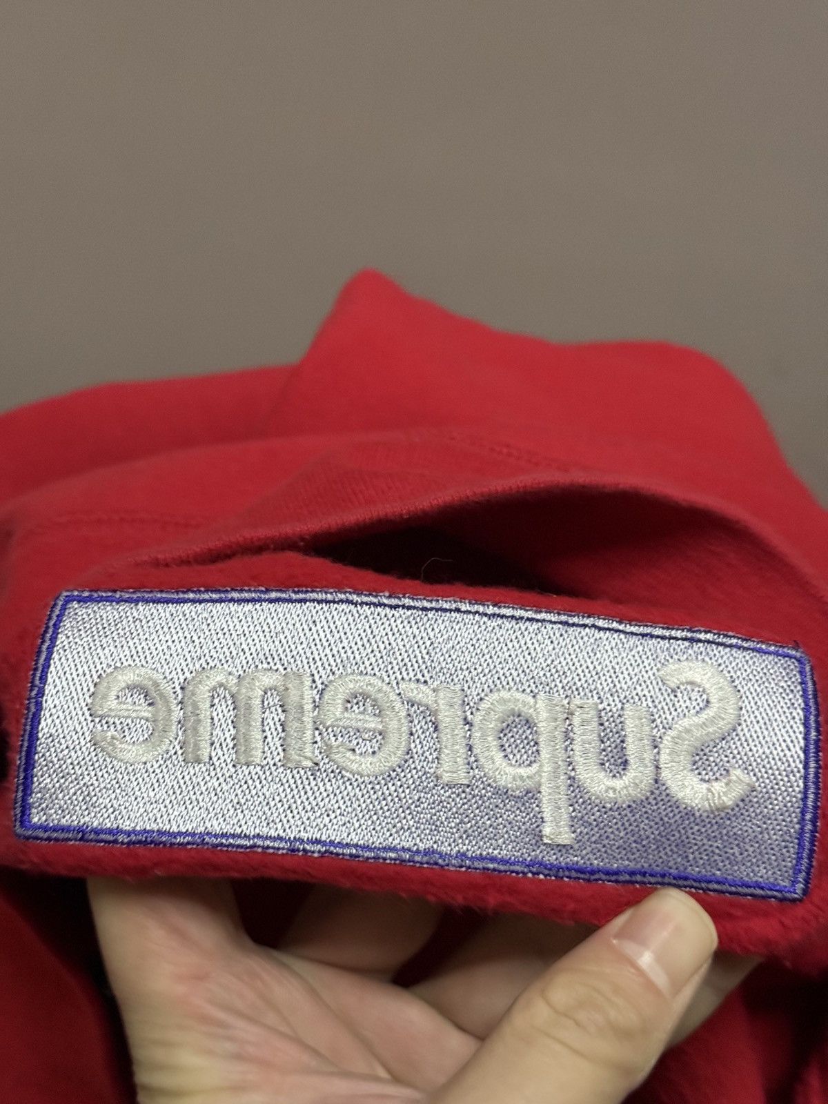 Supreme Supreme fw17 purple on red box logo hooded hoodie Size US M / EU 48-50 / 2 - 9 Thumbnail