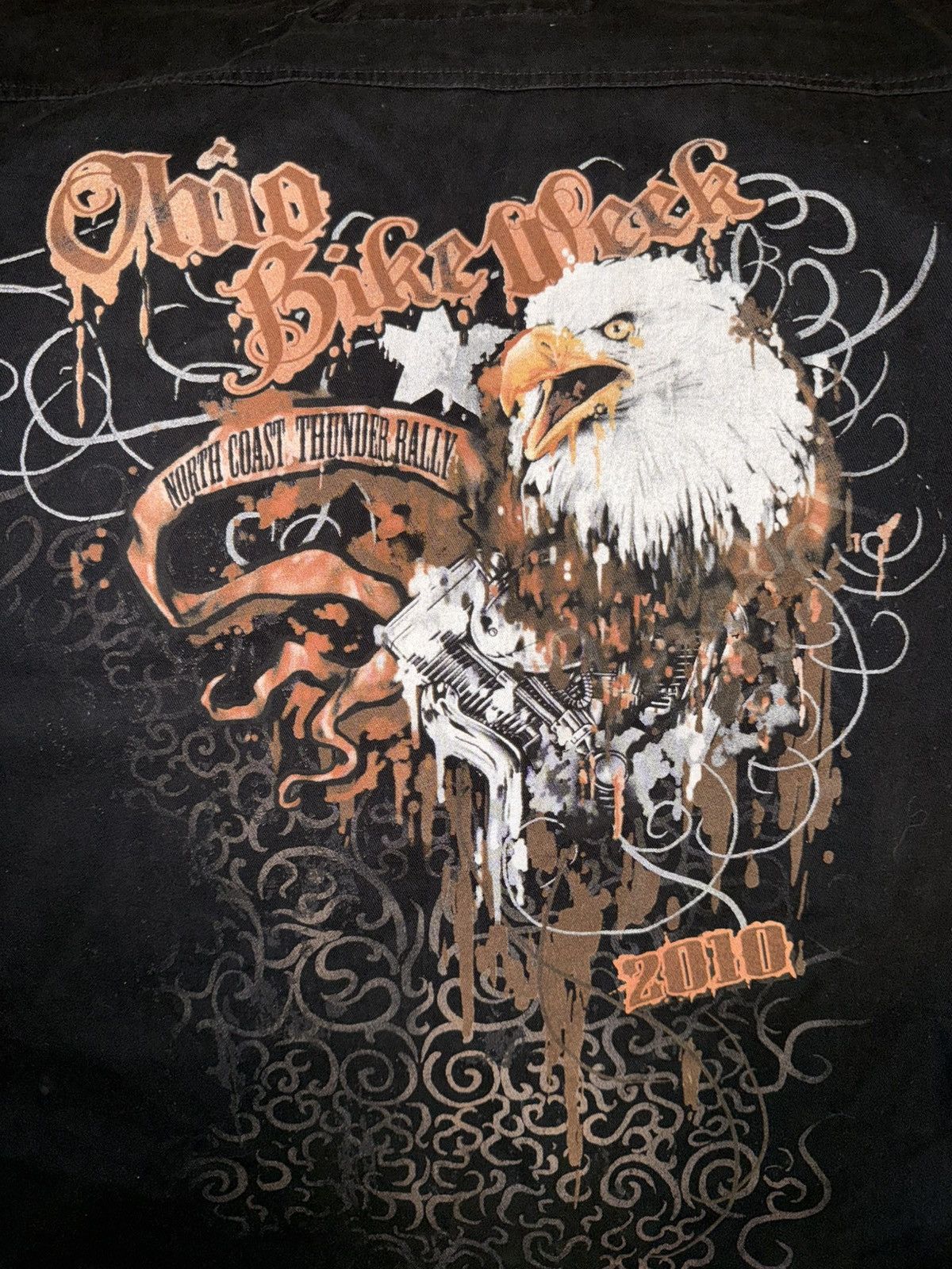 Vintage V-Twin Motorcycle Wear vintage “Ohio Bike Week 2010” shirt! Size US M / EU 48-50 / 2 - 8 Thumbnail