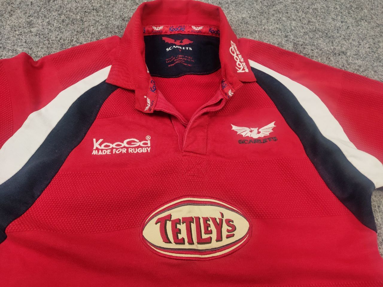 Vintage Llanelli Scarlets Jersey Home Rugby Shirt Vintage KooGa Size US L / EU 52-54 / 3 - 5 Thumbnail