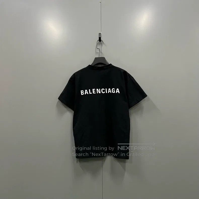 Balenciaga Balenciaga Black Back Logo Short Sleeve S Size Size US S / EU 44-46 / 1 - 2 Thumbnail