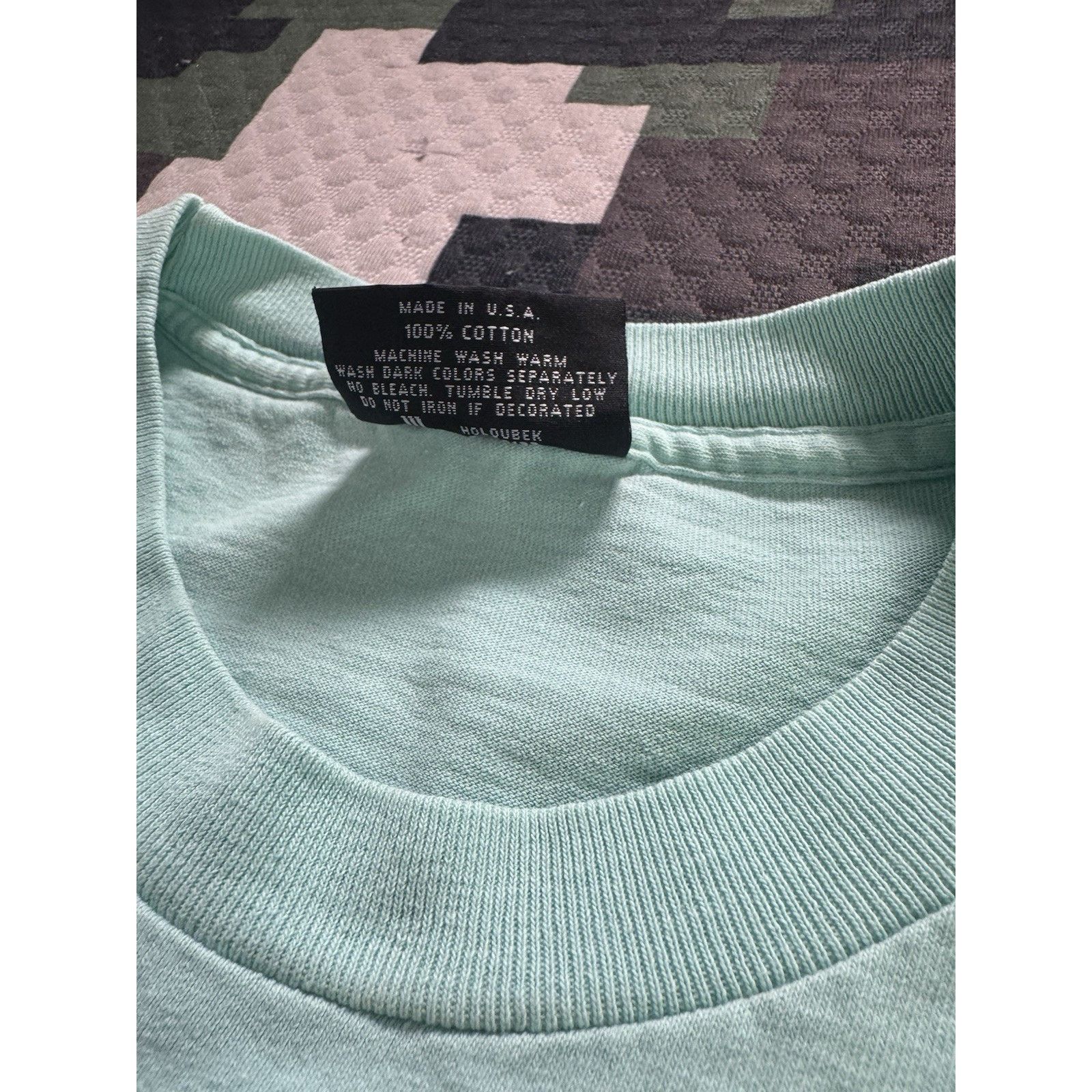 Harley Davidson Vintage 1993 Harley Davidson XL Holoubek USA Mint Green Size XL / US 12-14 / IT 48-50 - 6 Thumbnail