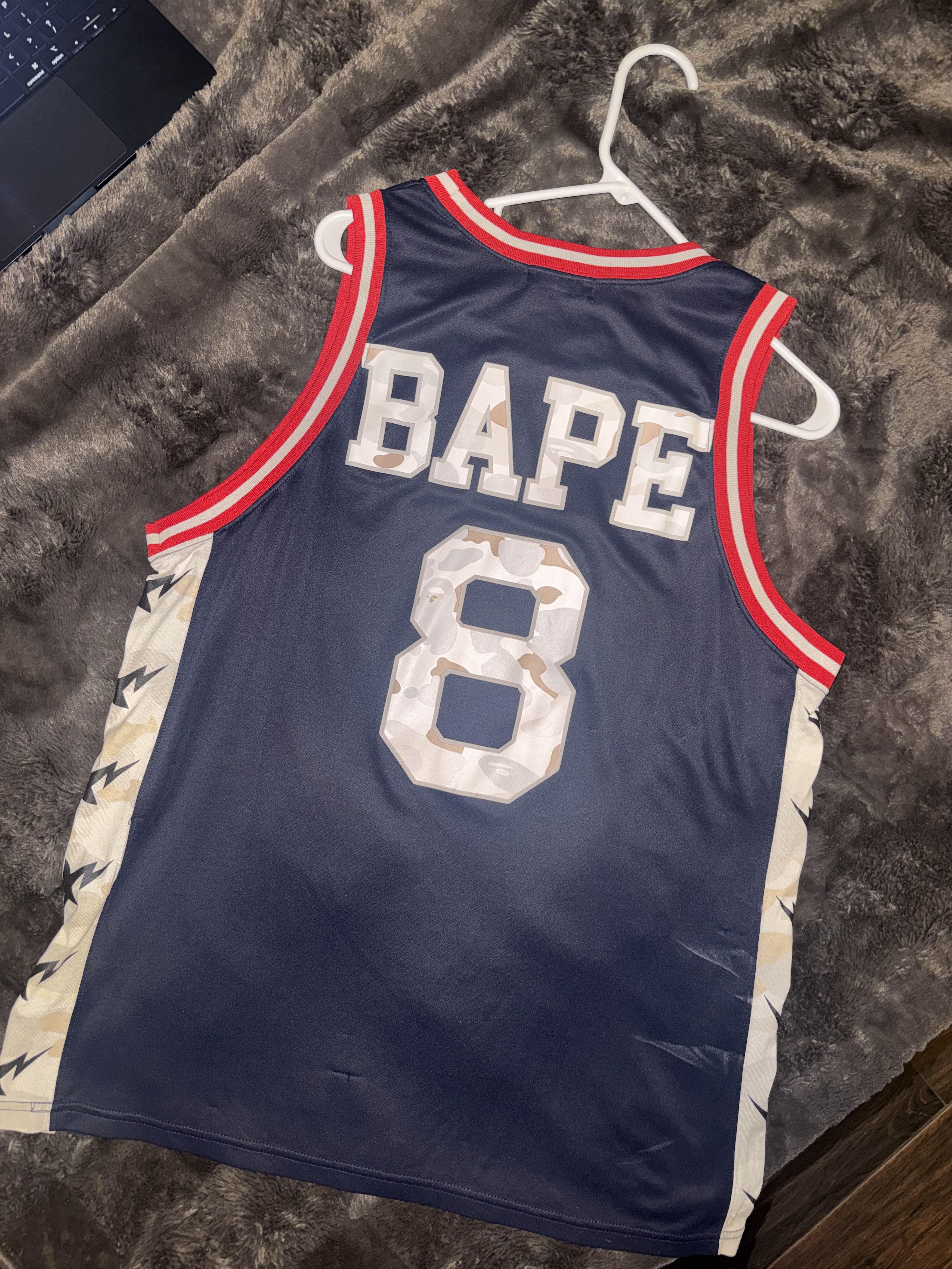 Bape BAPE Glow In Dark Jersey #8 Size US L / EU 52-54 / 3 - 2 Thumbnail