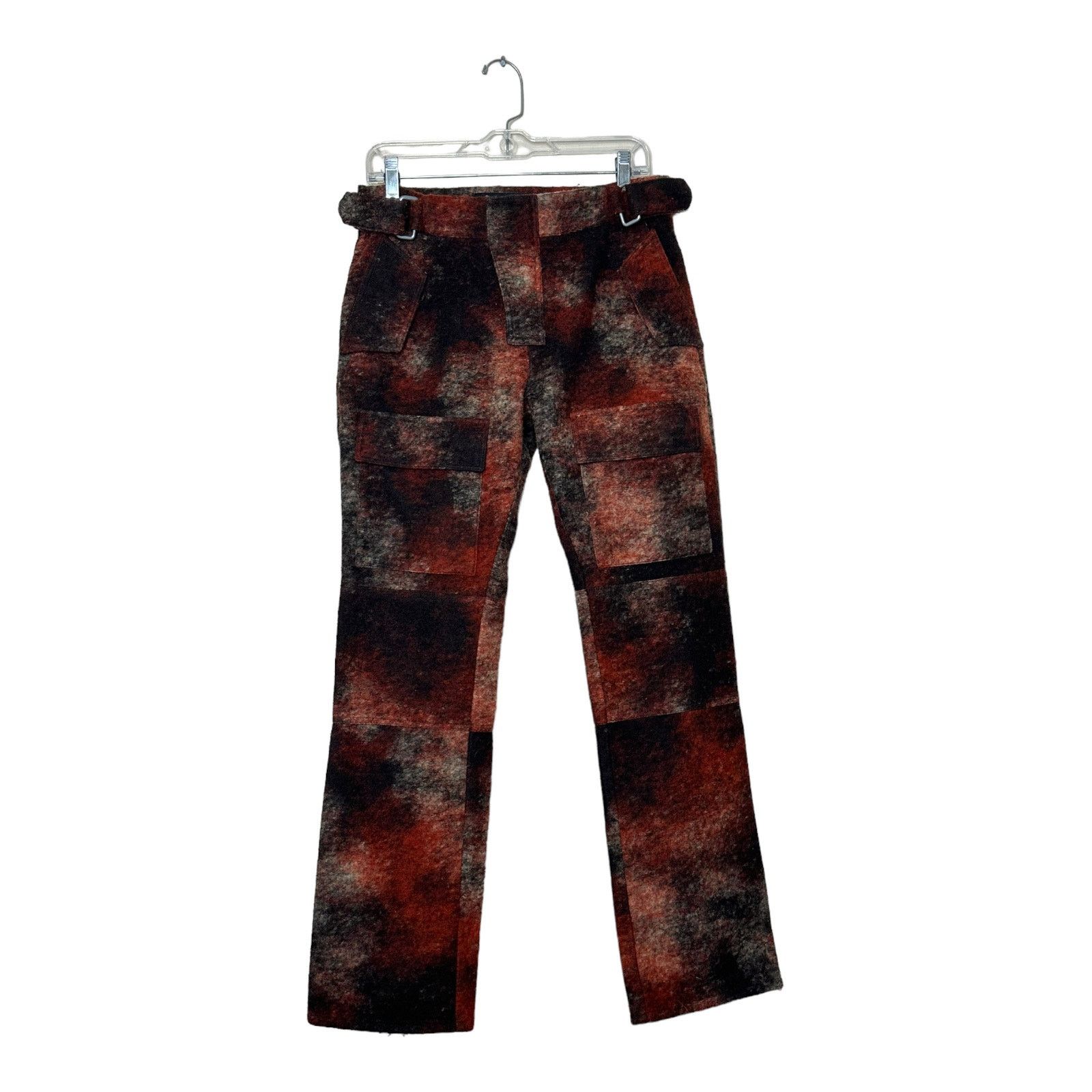 Misbhv MISBHV red rust wool blend tactical moto pants size small Size 32" / US 10 / IT 46 - 12 Thumbnail