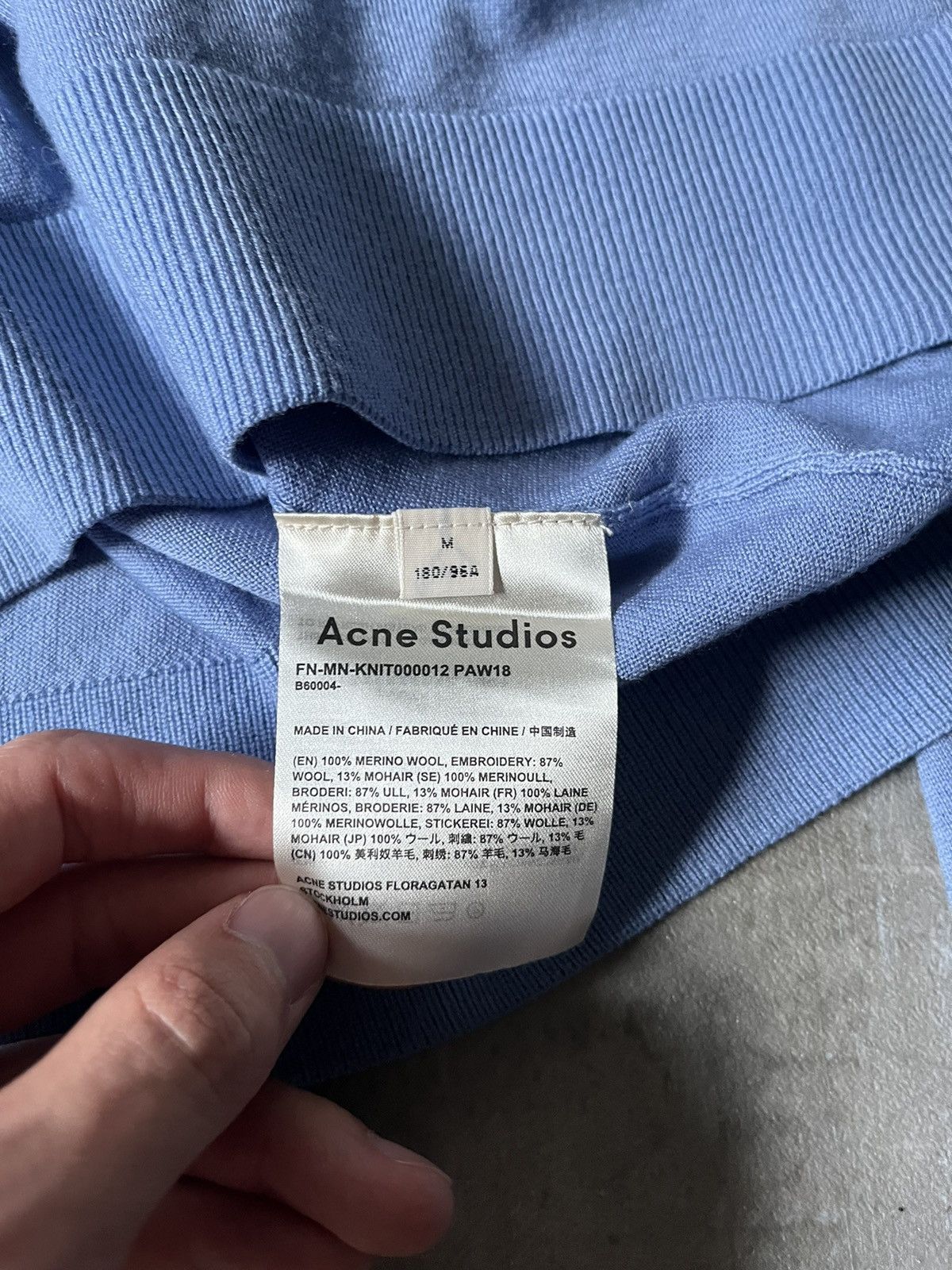 Acne Studios Acne Studios rocket blue sweater rare Size US M / EU 48-50 / 2 - 6 Thumbnail