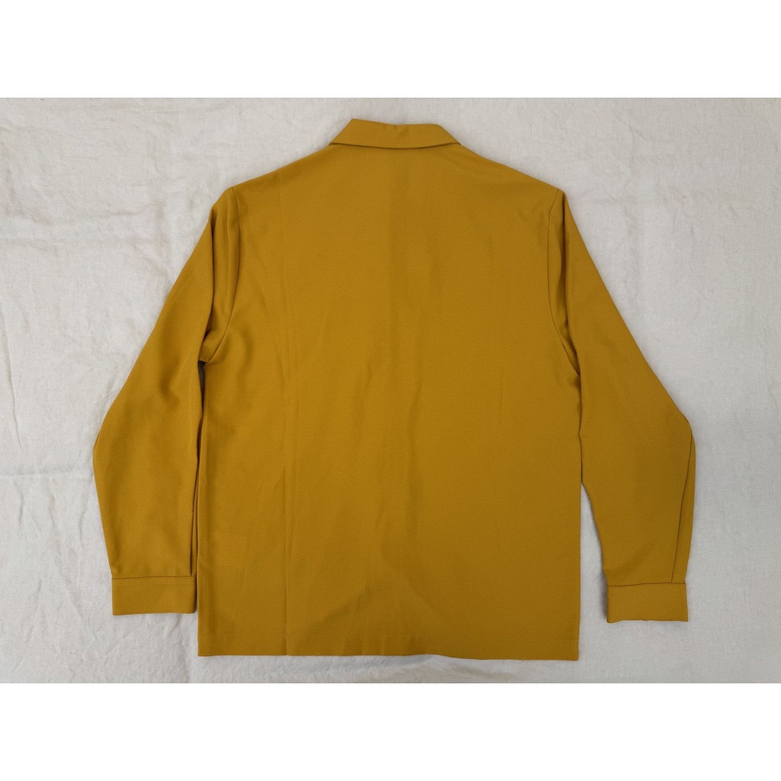Sefr Sefr Sense Shirt in Yellow Poly Crepe Fabric Size L Size US L / EU 52-54 / 3 - 2 Thumbnail