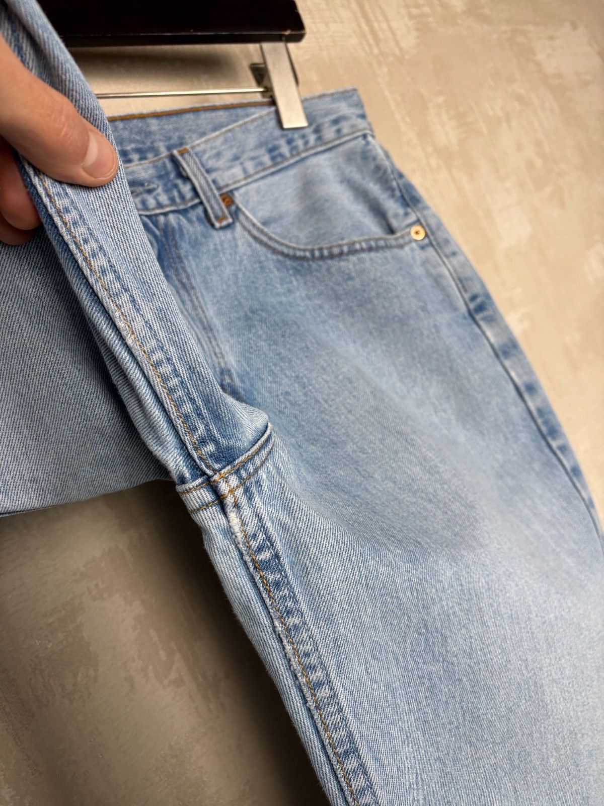 Levi's Vintage Levi's 751 02 Light Blue Stone Wash Denim Jeans Size US 33 - 16 Thumbnail